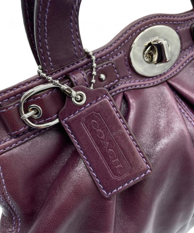 中古・古着通販】COACH (コーチ) ハンドバッグ パープル｜ブランド