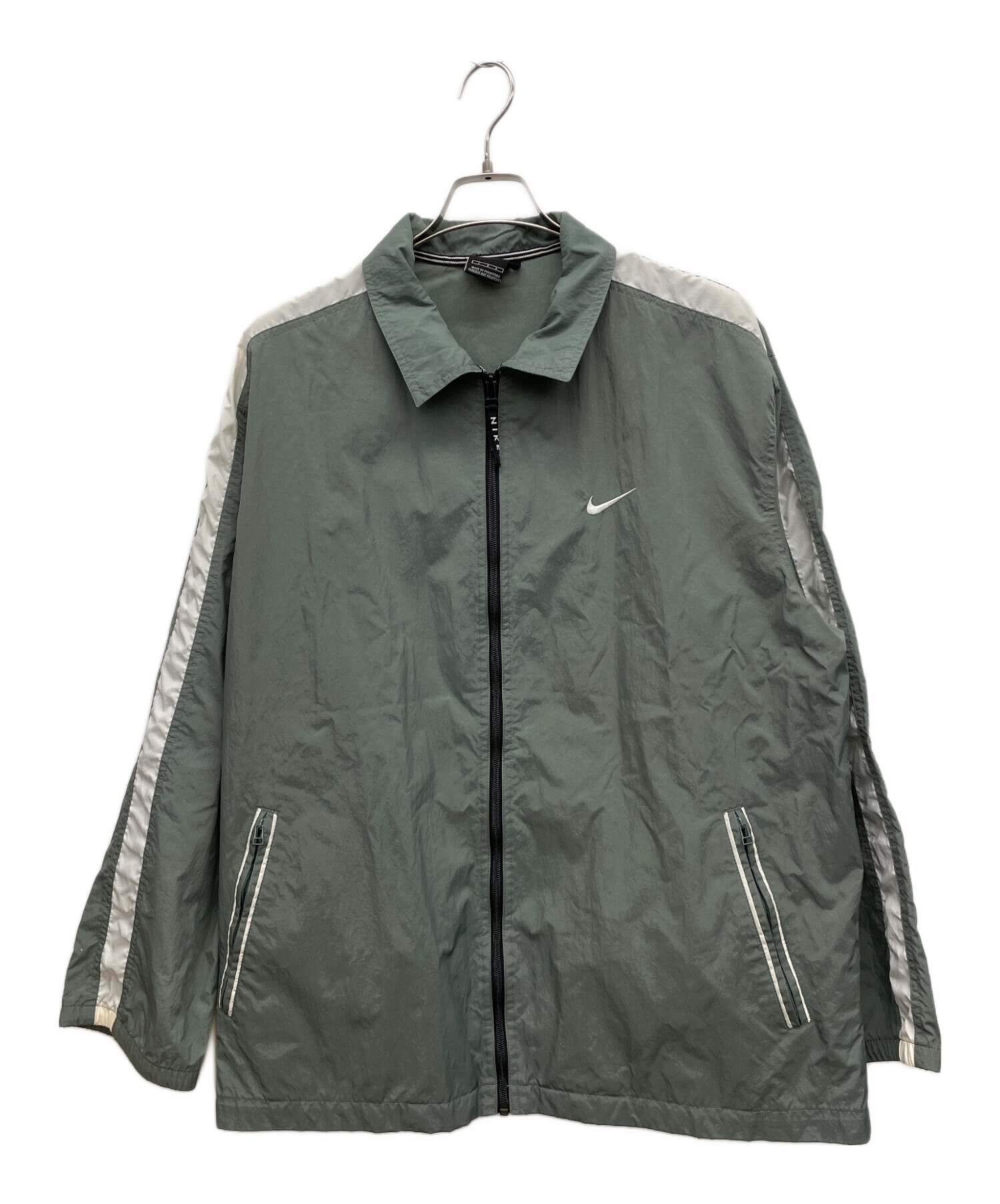 中古・古着通販】NIKE (ナイキ) ナイロンジャケット カーキ サイズ:L