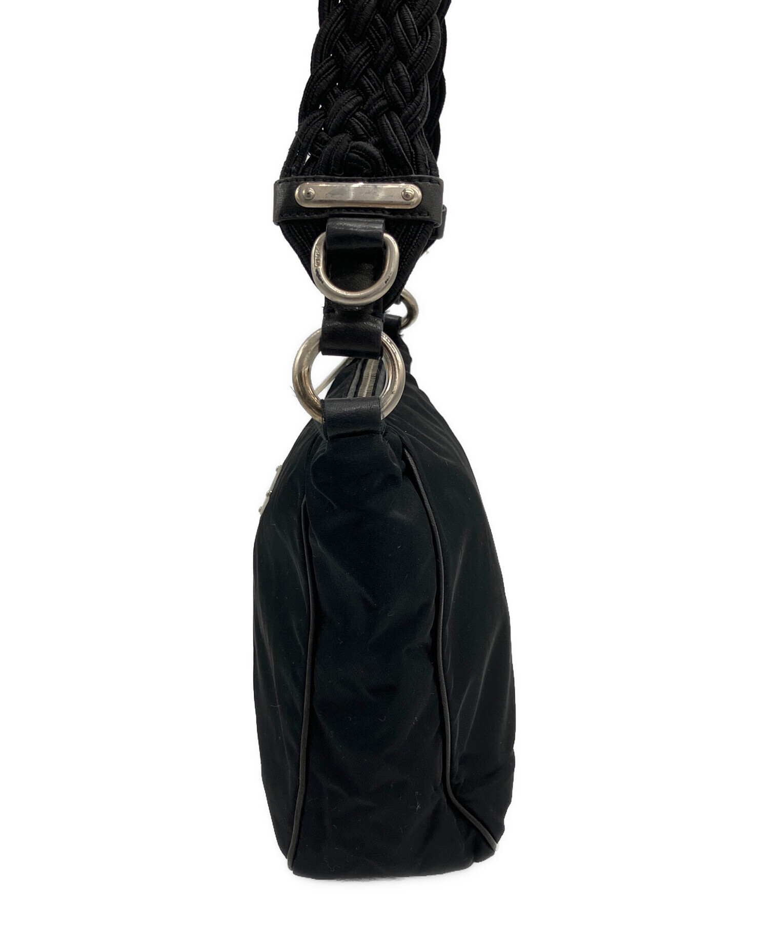 中古・古着通販】PRADA (プラダ) ワンショルダーバッグ ブラック 