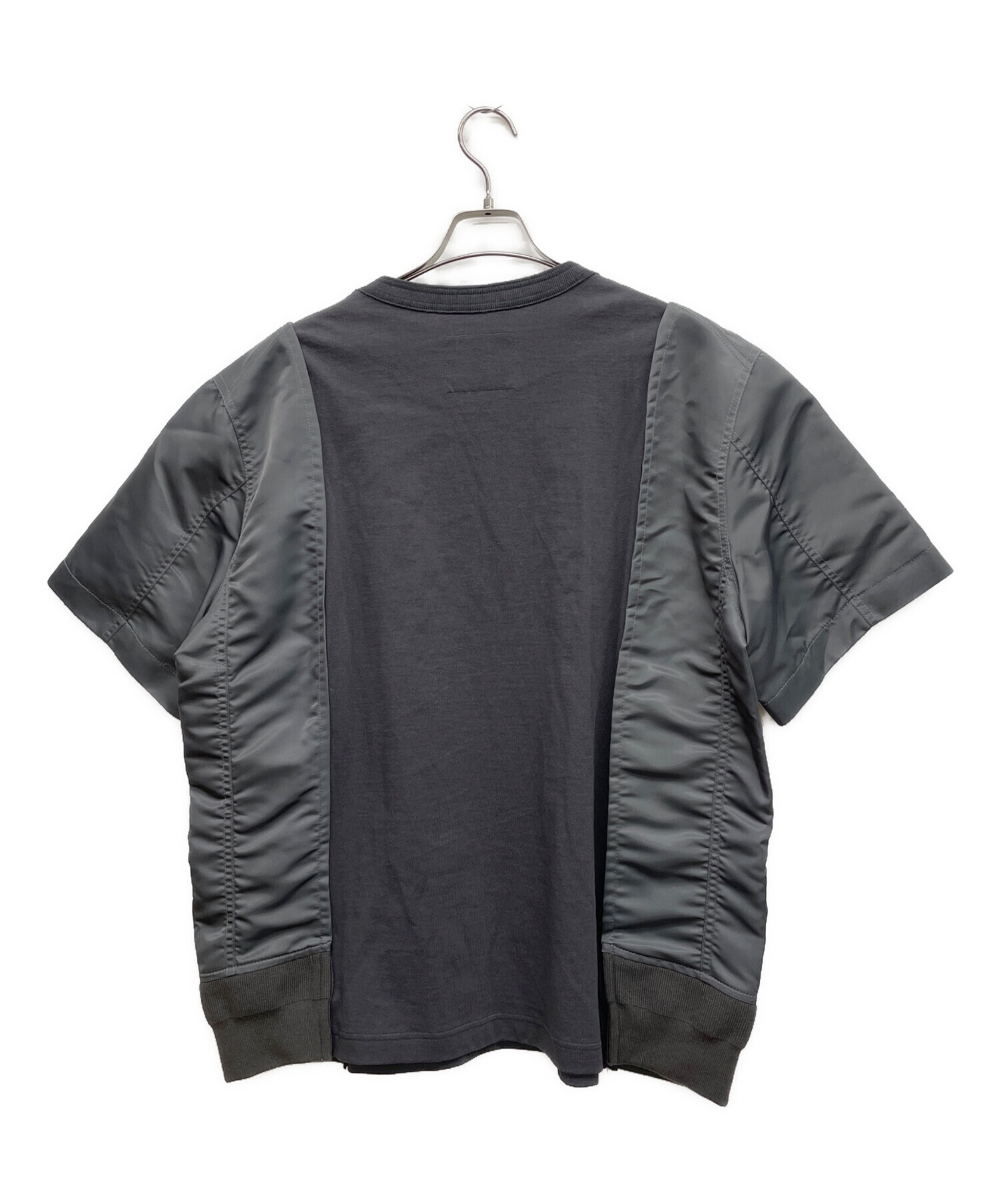 中古・古着通販】sacai (サカイ) 半袖カットソー グレー サイズ:L