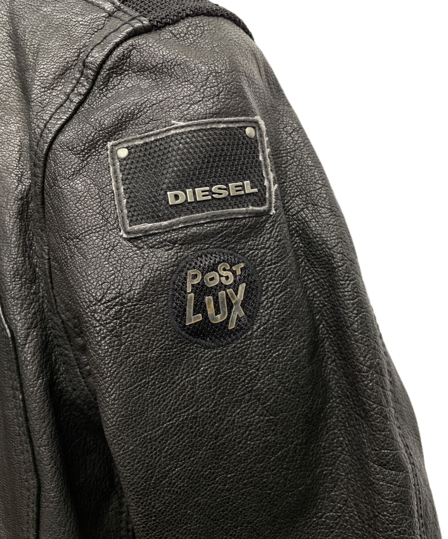 中古・古着通販】DIESEL (ディーゼル) シングルライダースジャケット 