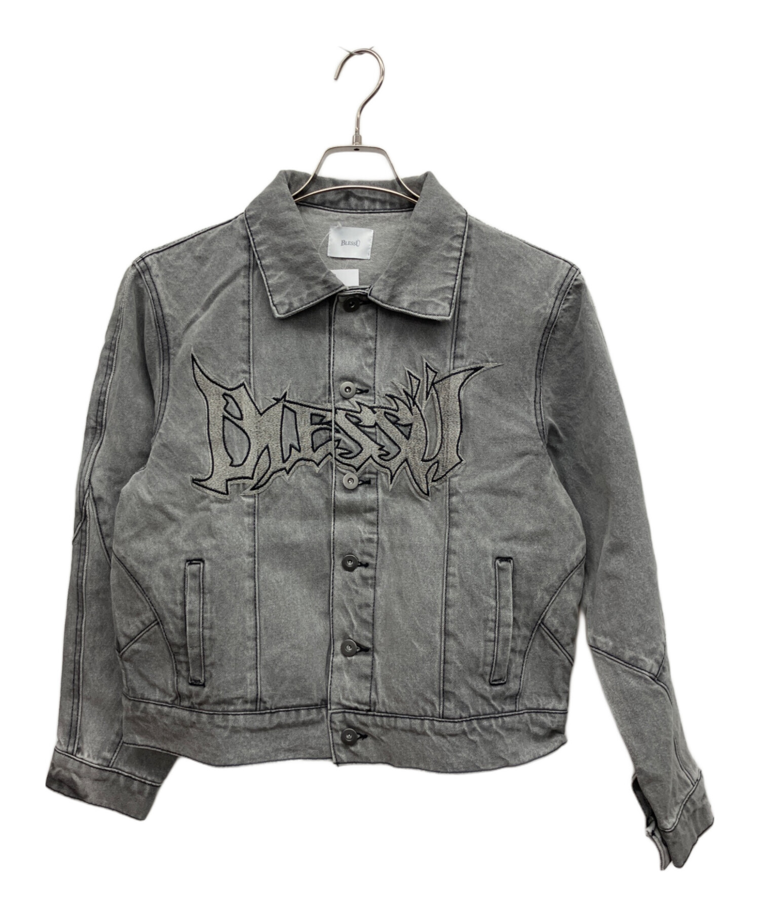 中古・古着通販】BLESS U (ブレスユー) BU denim jacket グレー サイズ