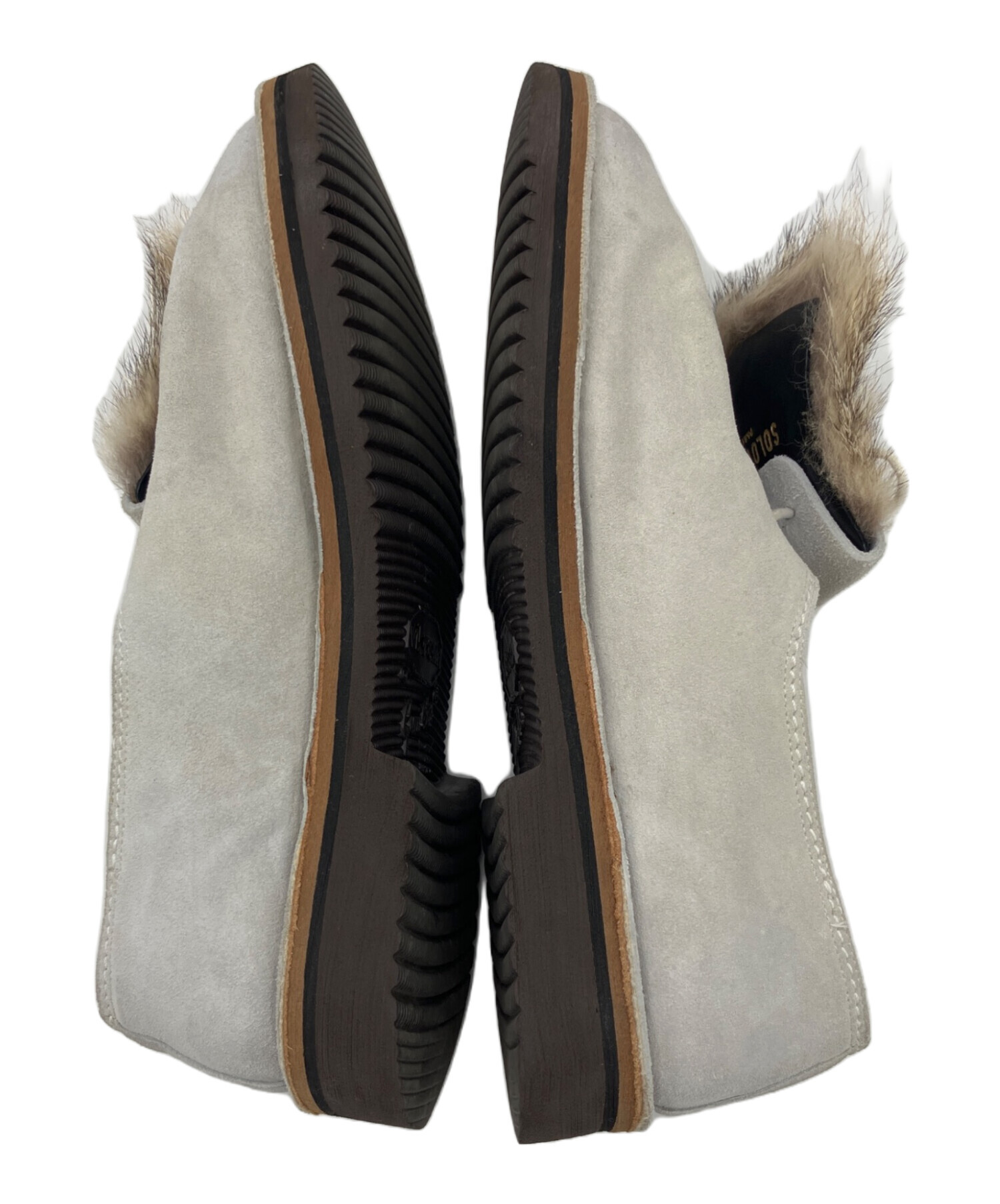 中古・古着通販】SOLOVIERE (ソロヴィエール) スウェードブーツ スカイ