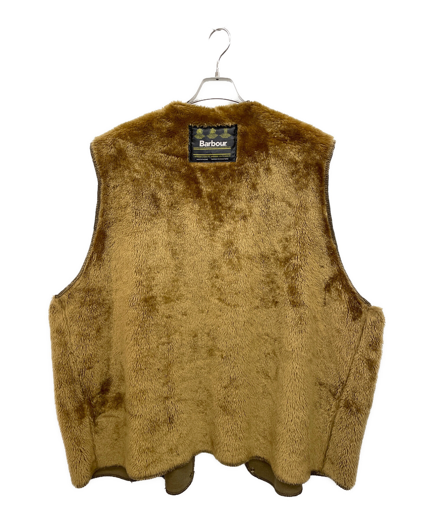 中古・古着通販】Barbour (バブアー) ファーベスト ブラウン サイズ 