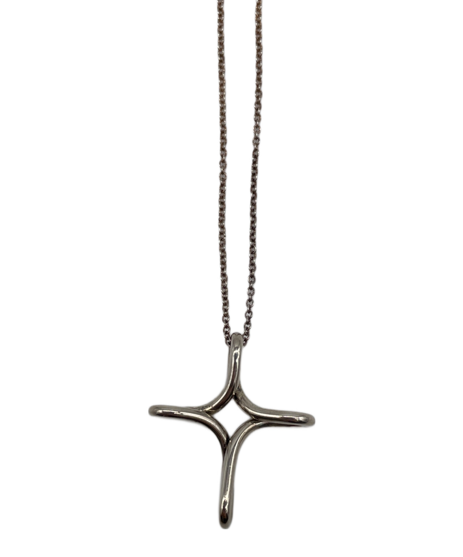 美品Tiffany クロス ペンダント ラインストーン ネックレス 中古・古着通販】Tiffany & Co. (ティファニー) クロスネックレス