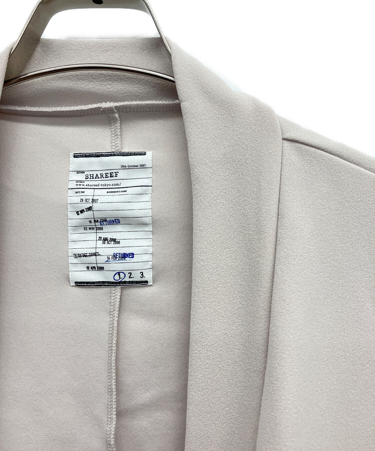 中古・古着通販】SHAREEF (シャリーフ) GEORGETTE JQ CARDIGAN 薄手 