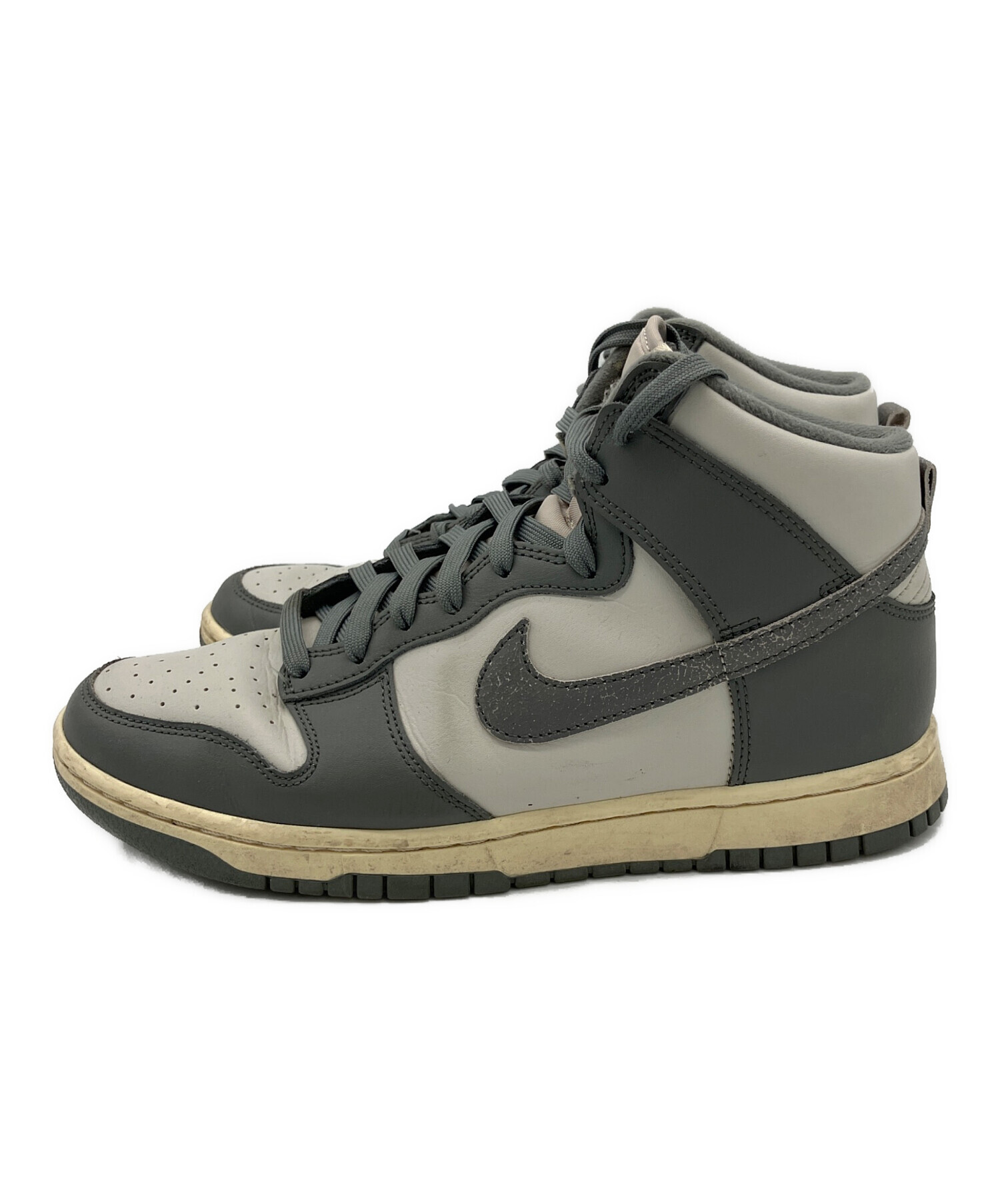 中古・古着通販】NIKE (ナイキ) DUNK HI RETRO SE VNTG グレー サイズ 