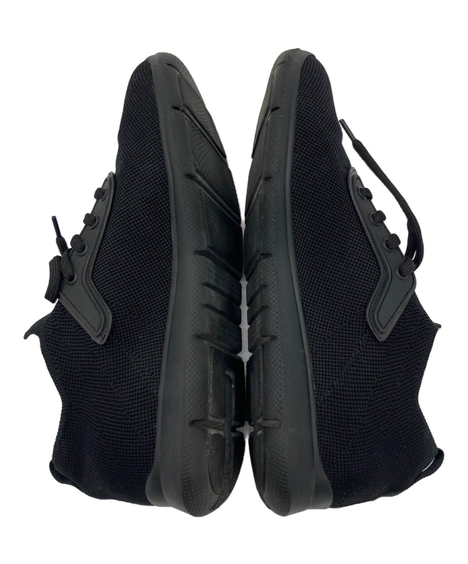 PRADA ブラックスニーカー 35 中古・古着通販】PRADA (プラダ) メッシュローカットスニーカー