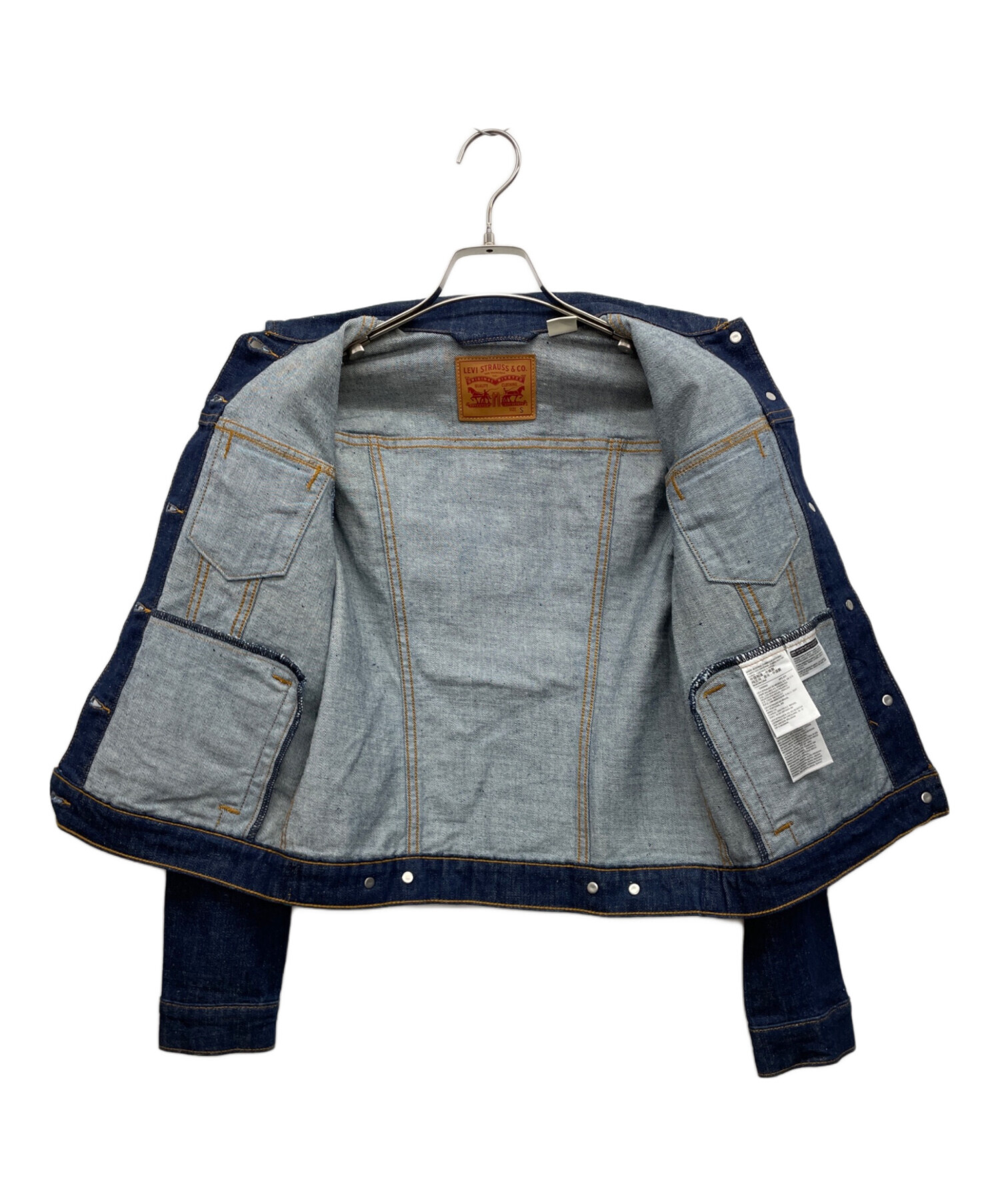 中古・古着通販】LEVI'S (リーバイス) デニムジャケット ネイビー