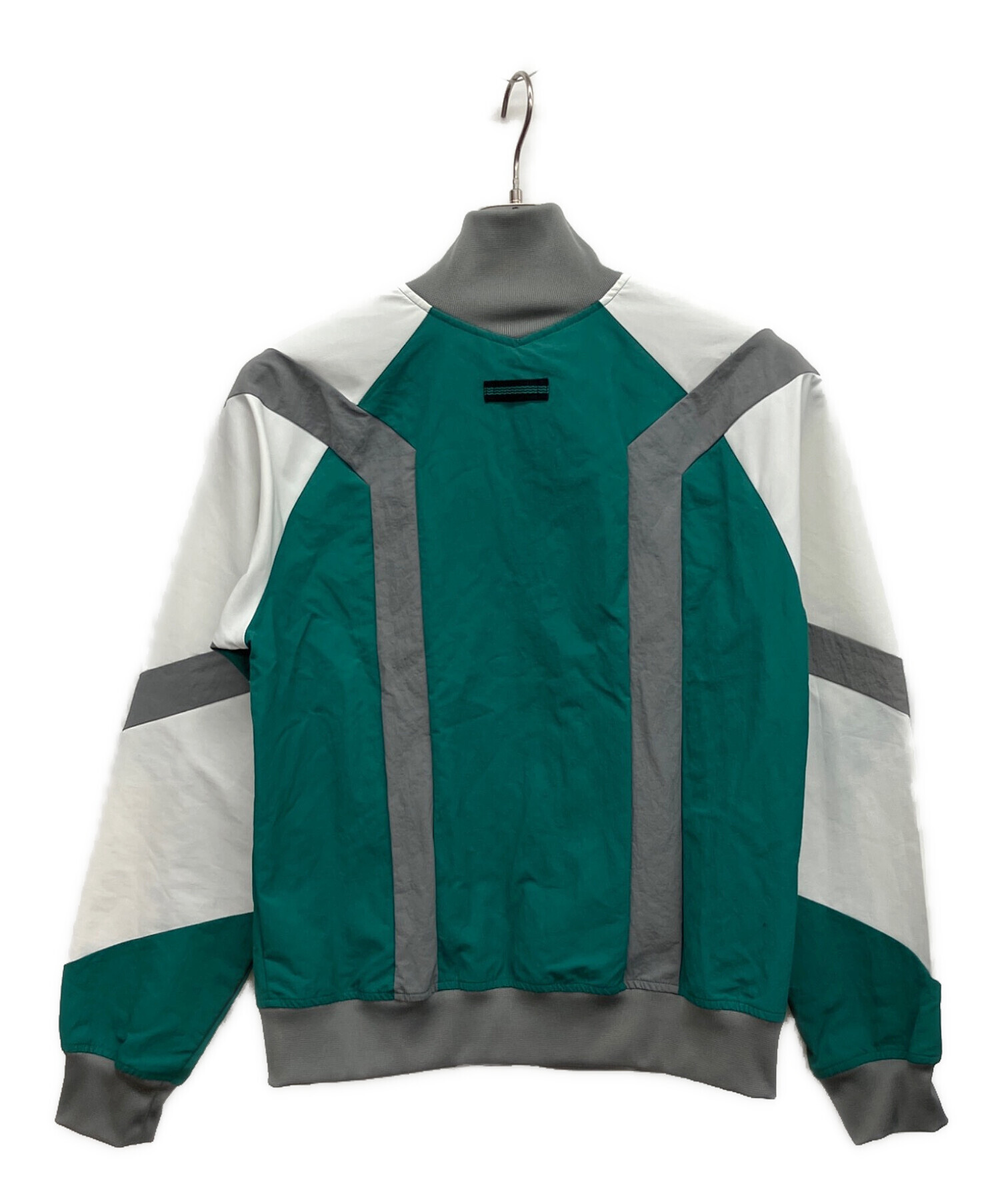 adidas ナイロンジャケット グレー/グリーン 中古・古着通販】adidas originals (アディダスオリジナル) ナイロン