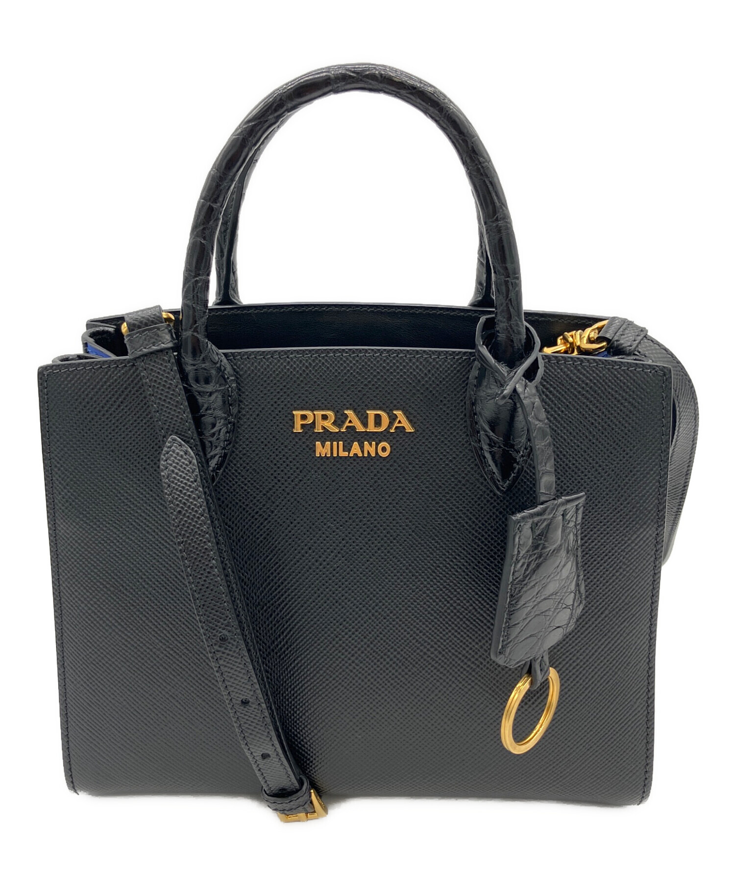 中古・古着通販】PRADA (プラダ) 2WAYショルダーバッグ ブラック