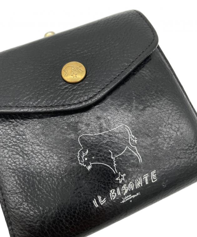 中古・古着通販】IL BISONTE (イル ビゾンテ) がま口財布 ブラック