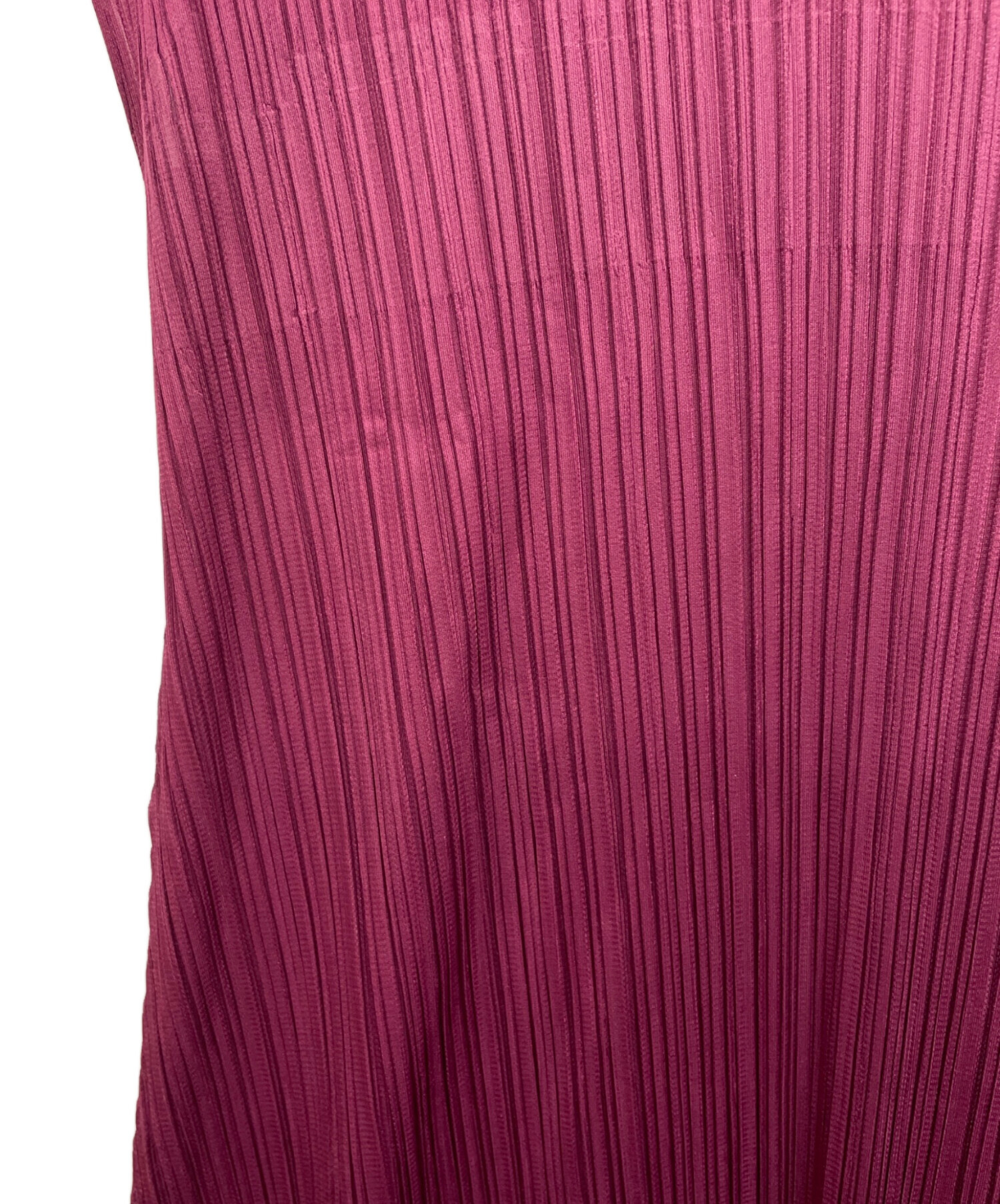 【中古】プリーツプリーズ PLEATS PLEASE 2023年秋冬 プリーツ ノースリーブ ブラウス ピンク【サイズ表記なし（L位）】【レディース】 中古・古着通販】PLEATS PLEASE (プリーツプリーズ) ノースリーブ