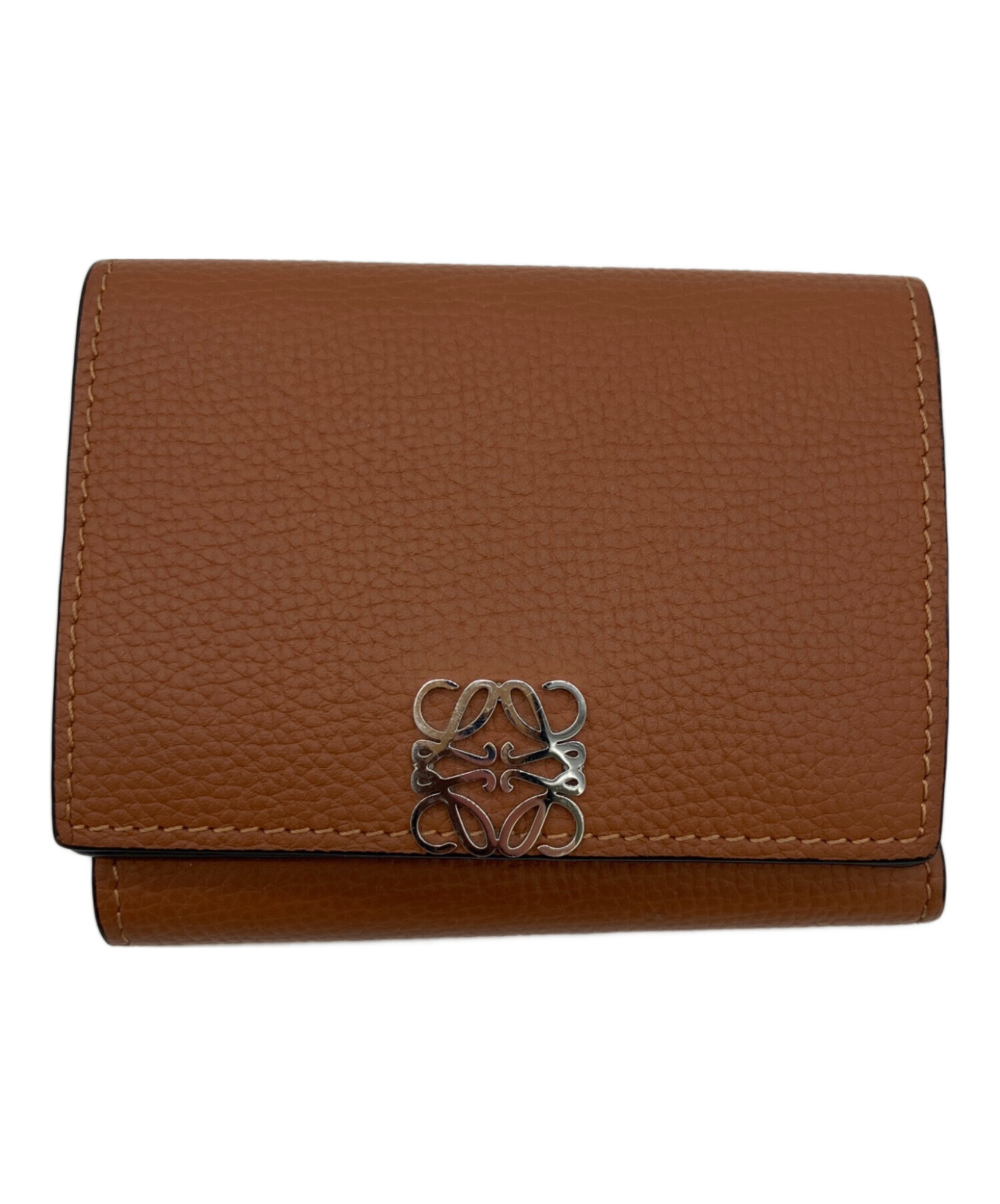 LOEWE ブラウン 三つ折り財布 中古・古着通販】LOEWE (ロエベ) 3つ折り財布 ブラウン｜ブランド