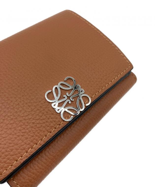 中古・古着通販】LOEWE (ロエベ) 3つ折り財布 ブラウン｜ブランド