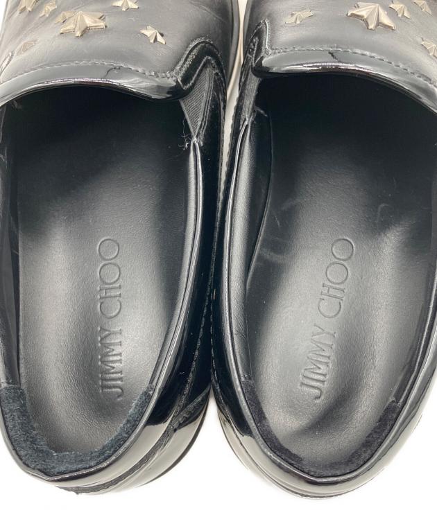 中古・古着通販】JIMMY CHOO (ジミーチュウ) スリッポン ブラック