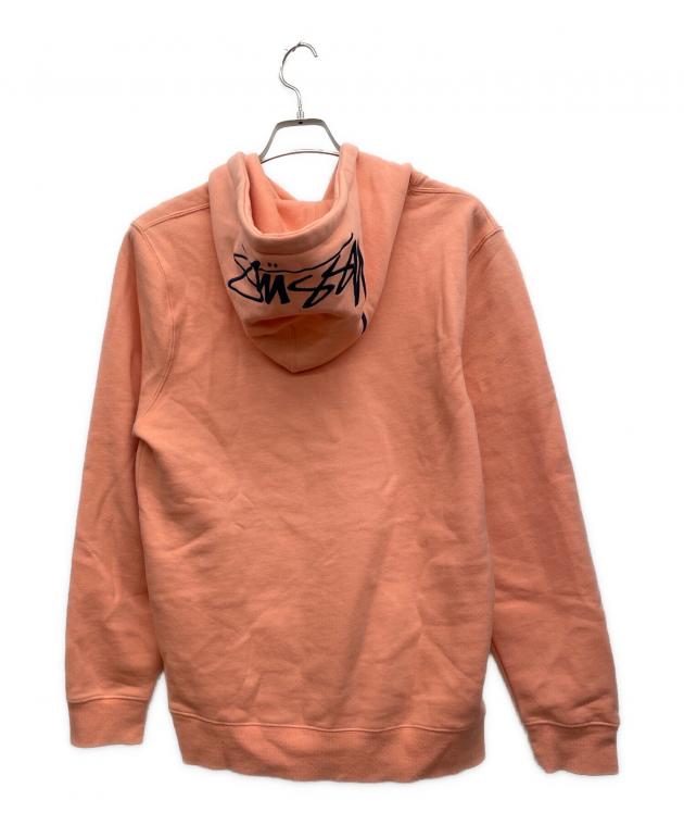 中古・古着通販】stussy (ステューシー) プルオーバーパーカー ピンク