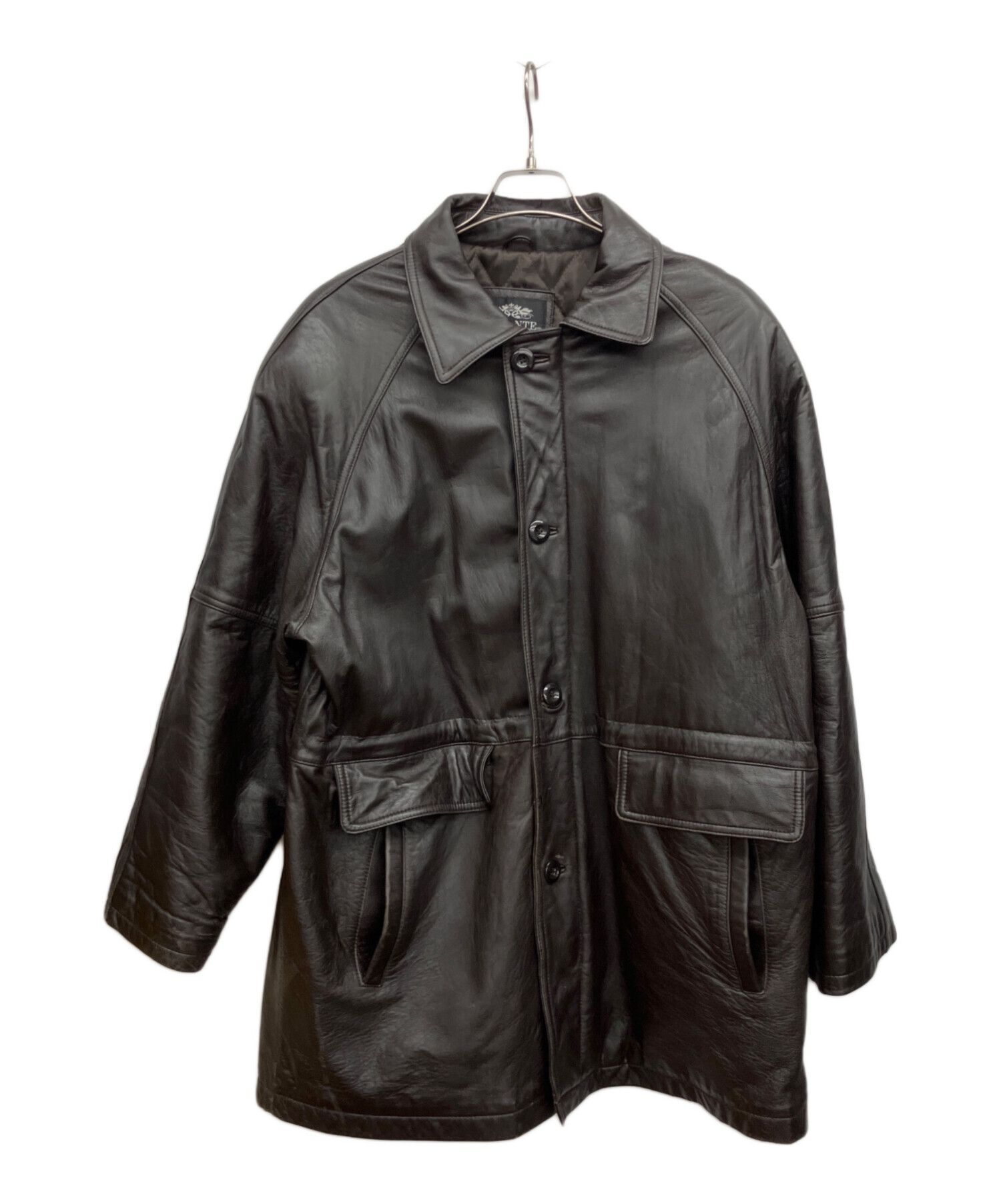90s DURANTE デュランテ　レザージャケット ボンバー　羊革 DURANTE】デュランテ 90s レザージャケット ヴィンテージ 短丈 本革 90