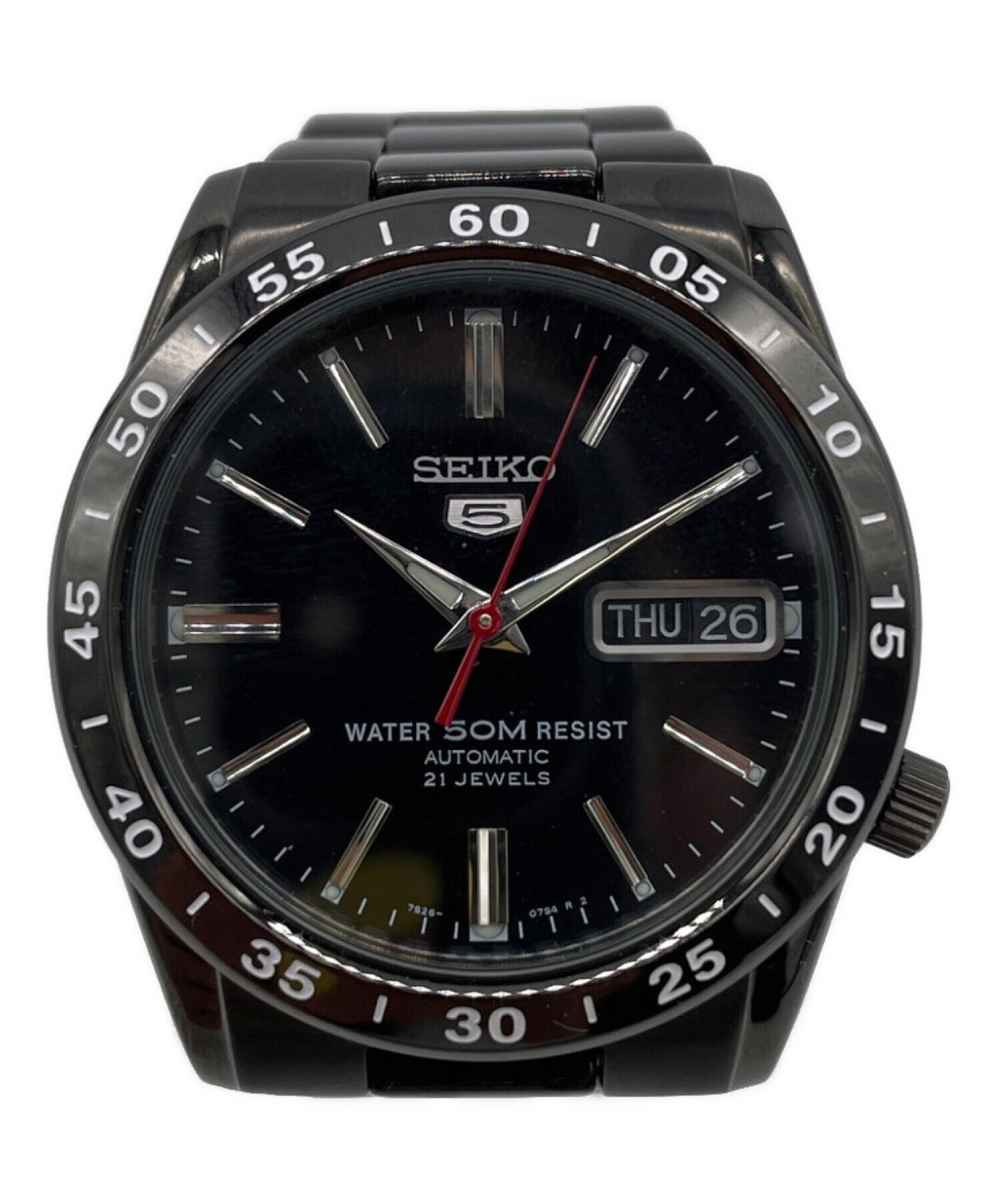 SEIKO クォーツ腕時計 ブラック 不動作 中古・古着通販】SEIKO (セイコー) リストウォッチ｜ブランド・古着