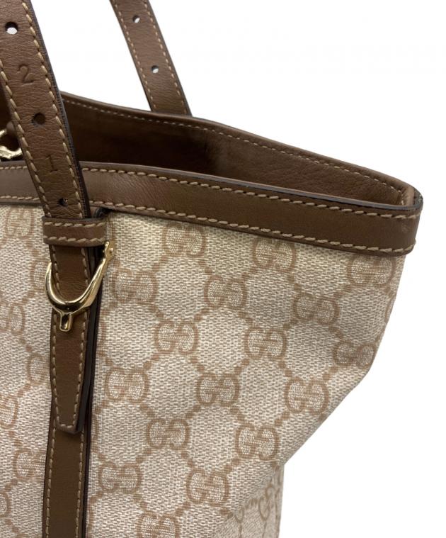 中古・古着通販】GUCCI (グッチ) GGスプリームトートバッグ アイボリー