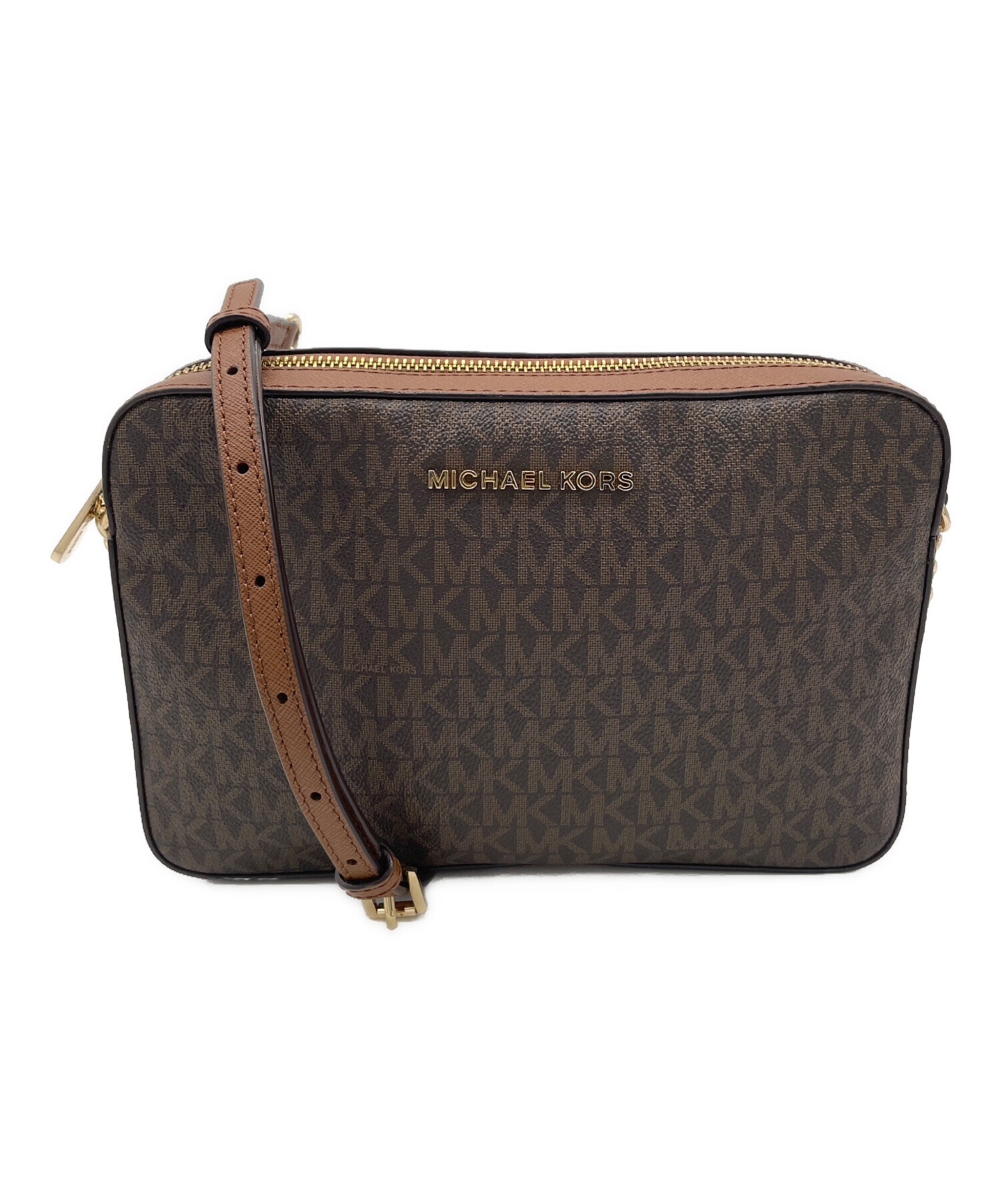 MICHAEL KORS マイケルコース ショルダーバッグ  茶 【古着】【中古】【送料無料】 中古・古着通販】MICHAEL KORS (マイケル・コース) ショルダーバッグ