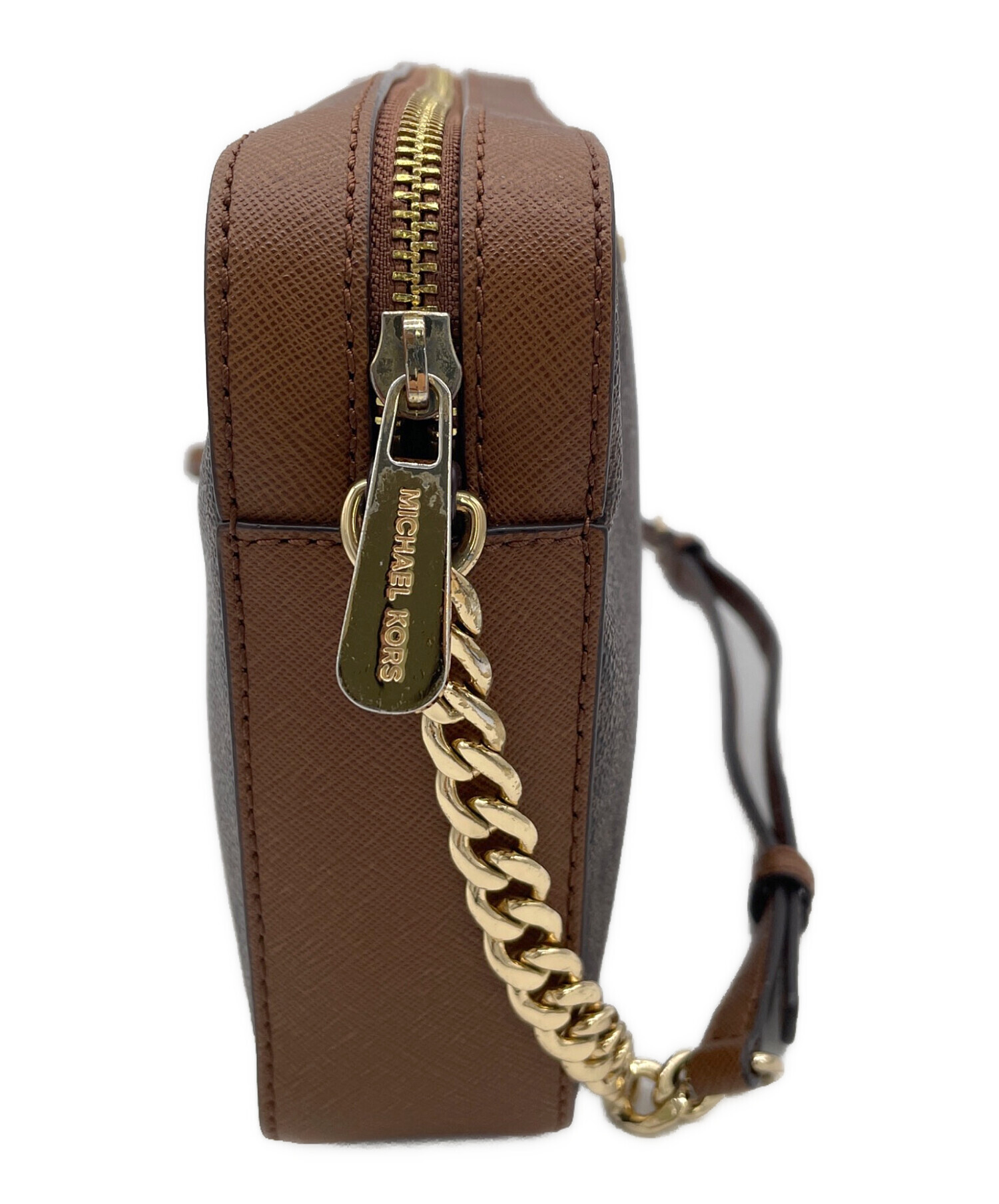MICHAEL KORS マイケルコース ショルダーバッグ  茶 【古着】【中古】【送料無料】 中古・古着通販】MICHAEL KORS (マイケル・コース) ショルダーバッグ