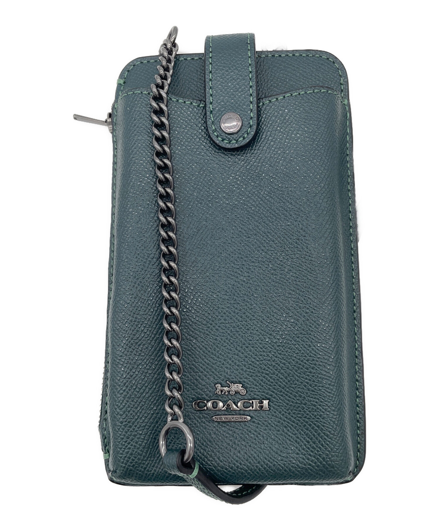 正規品＆超美品‼️ コーチ ノース/サウス シグネーチャー スマホショルダー 中古・古着通販】COACH (コーチ) ノース／サウス フォーン クロス