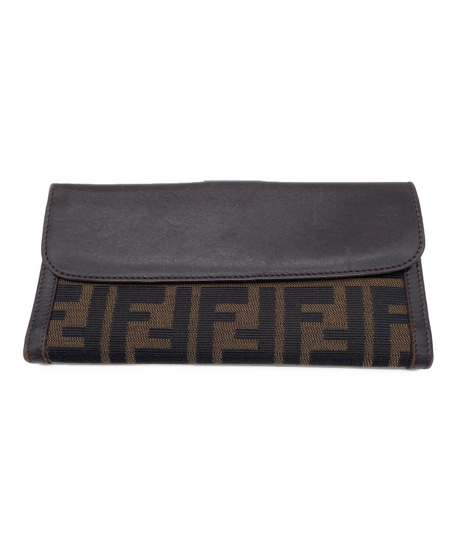 本物保証　FENDI 長財布　中古 中古・古着通販】FENDI (フェンディ) 長財布 ブラウン｜ブランド・古着