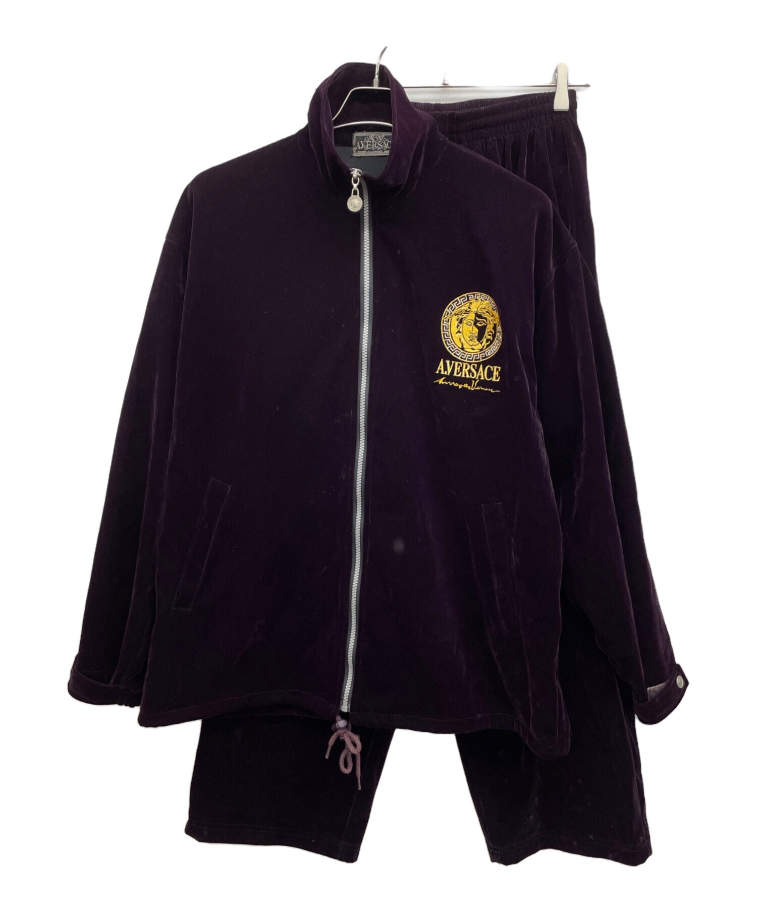 VERSACE ヴェルサーチ ベロア　セットアップ　パーカー　パンツ 中古・古着通販】A.VERSACE (アルフレッドヴェルサーチ) ベロア