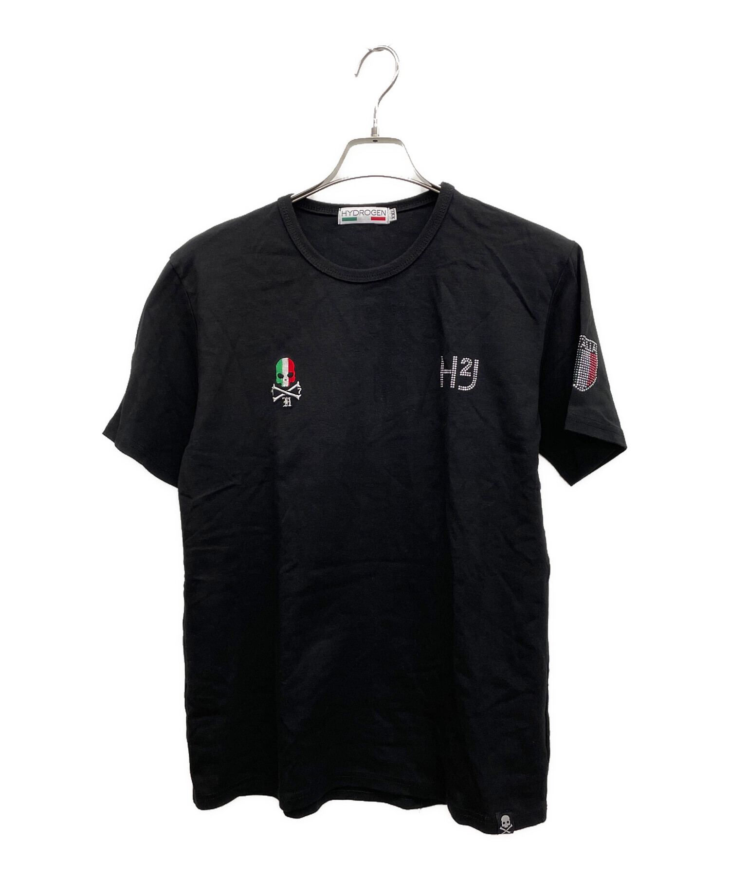 中古・古着通販】HYDROGEN (ハイドロゲン) 半袖カットソー ブラック