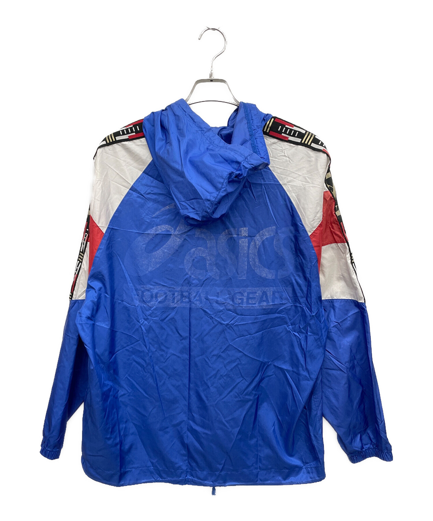 中古・古着通販】asics (アシックス) プルオーバーパーカー ネイビー
