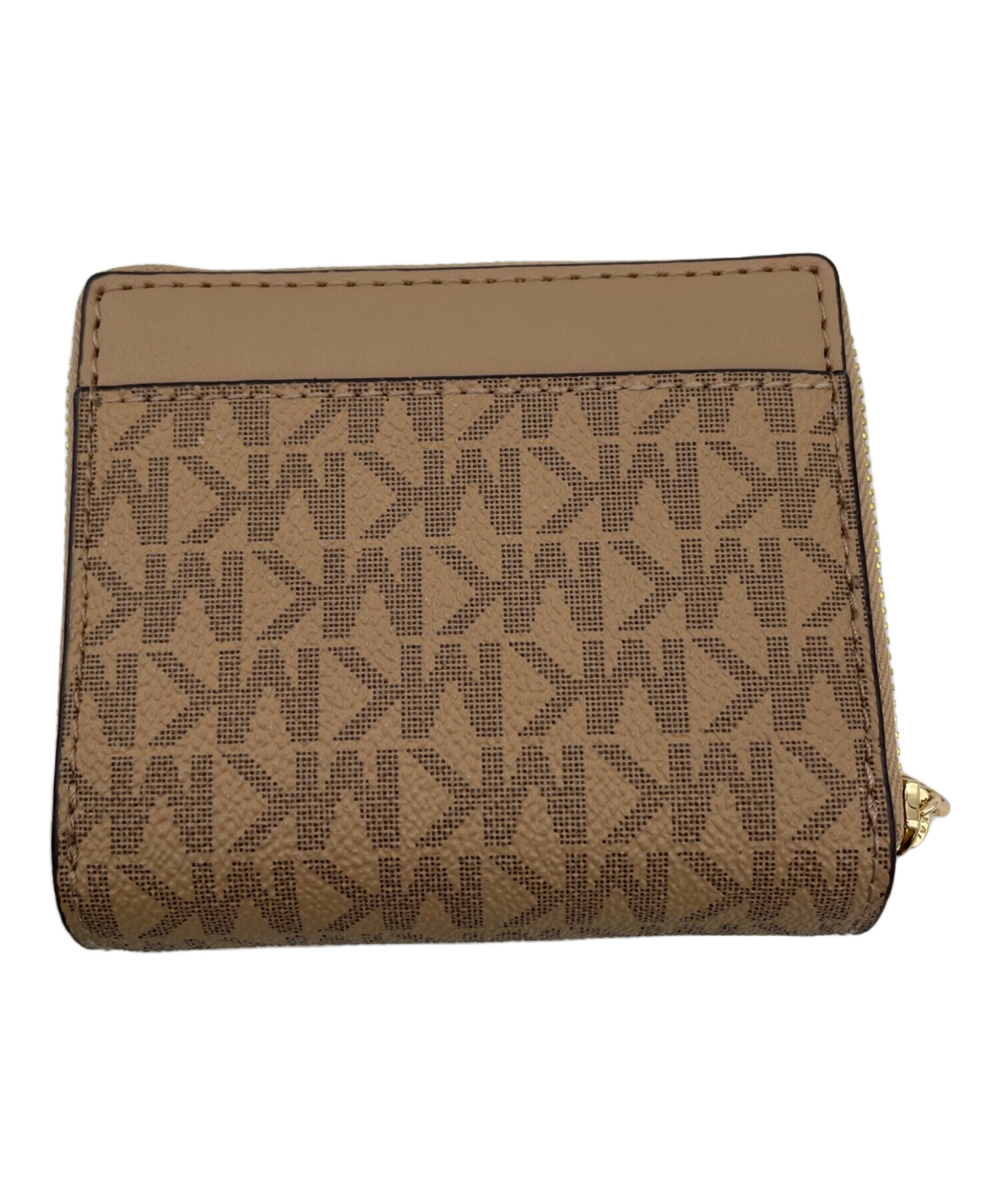 本物 マイケルコース MICHAEL KORS レザー 折財布 コンパクトウォレット ブラウン 財布 ウォレット 中古 マイケルコース MICHAEL KORS 財布 （ブラウン） -アウトレット