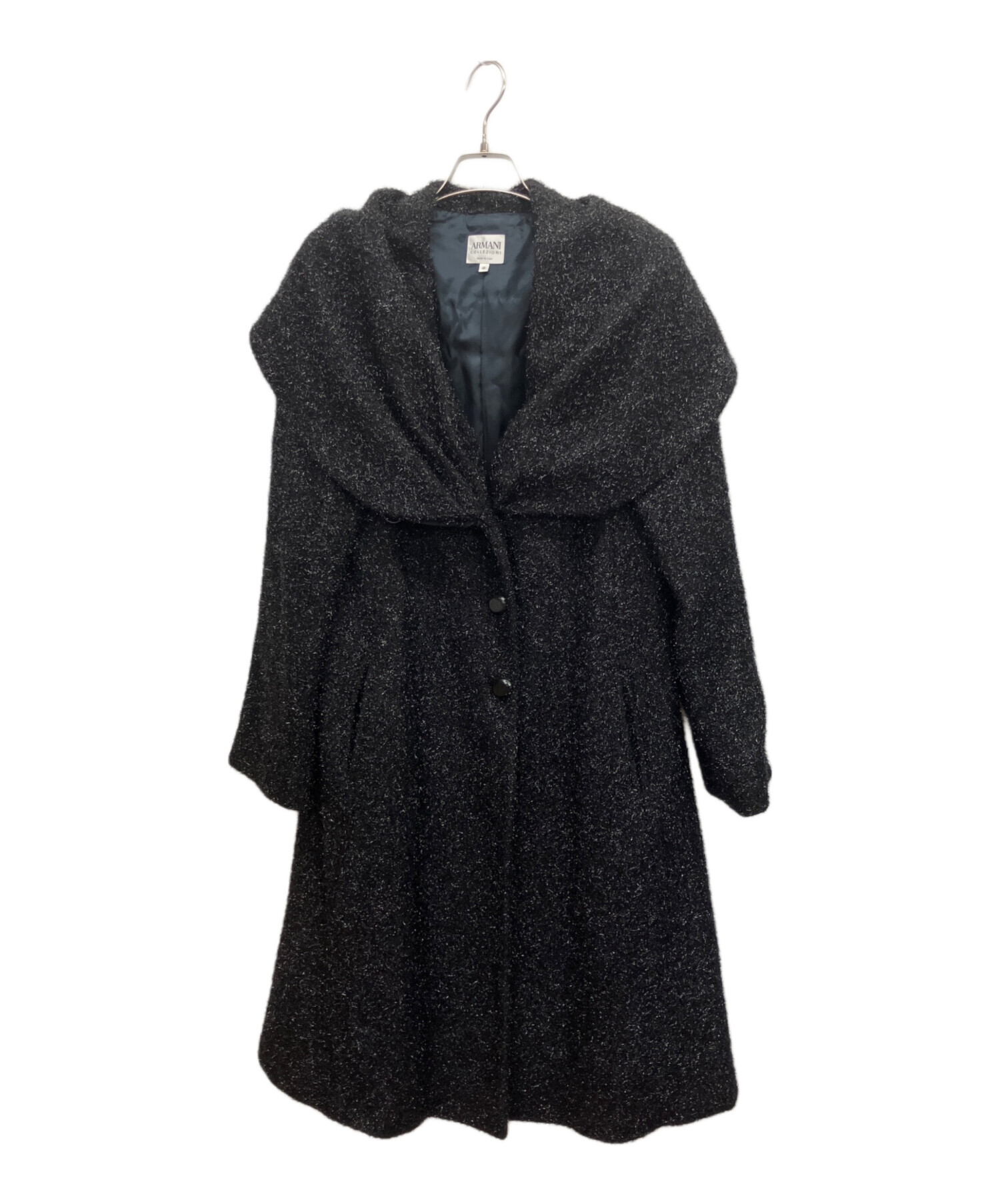 ARMANI COLLEZIONI アルマーニコレッツォーニ 【美品】ウール ゴートレザー フリンジ ARMANI COLLEZIONI アルマーニコレッツォーニ 【美品】ウール ゴート