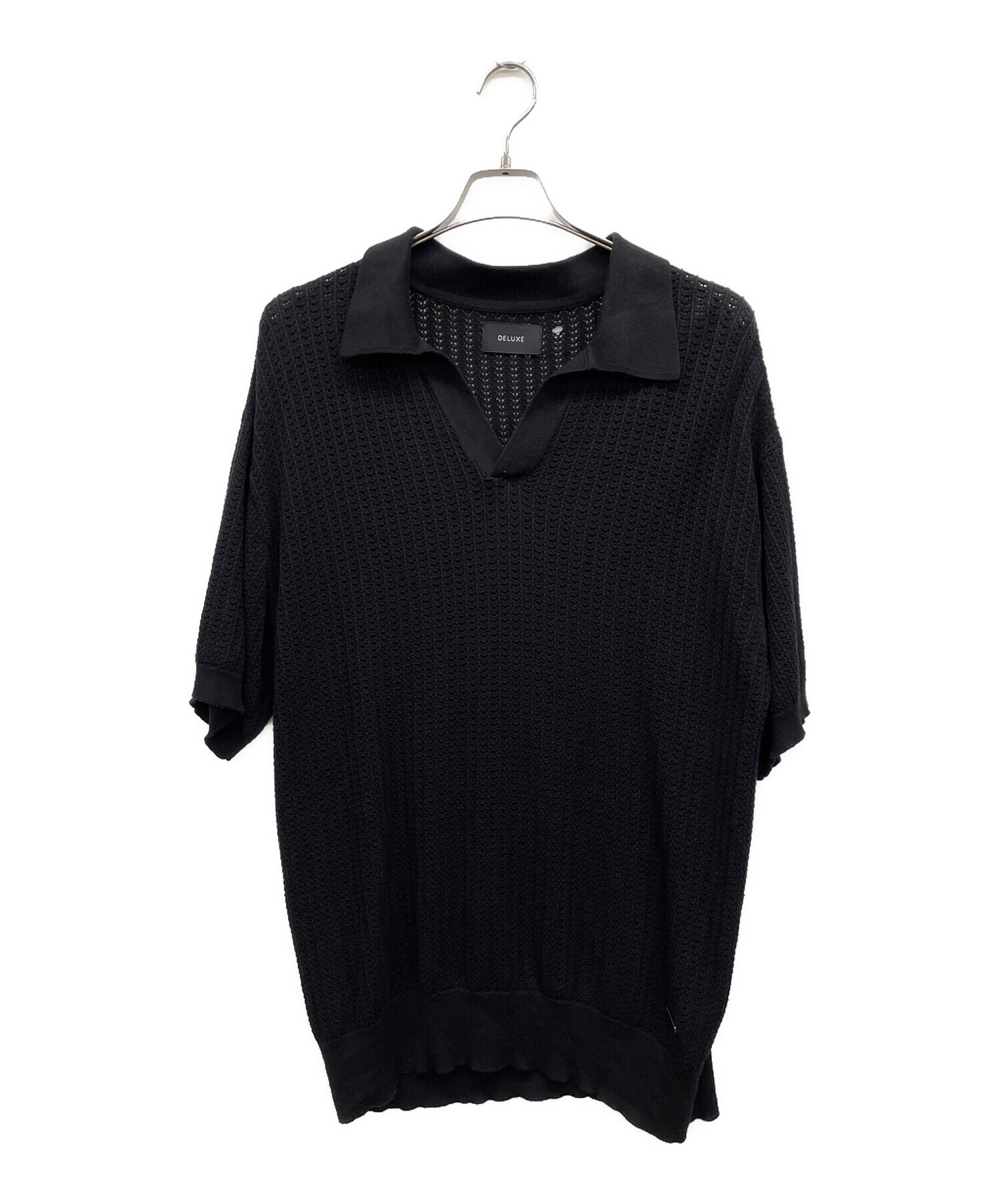 【新品・タグ付】boutique310 肩で魅せる半袖ニット ブラックM 中古・古着通販】Deluxe (デラックス) 半袖ニット ブラック サイズ:L