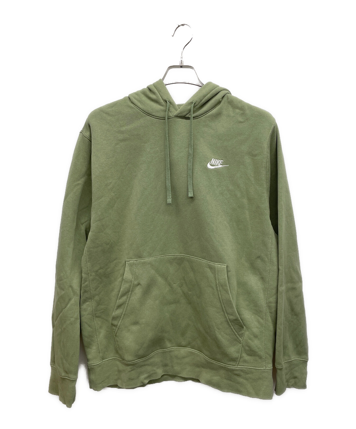 中古・古着通販】NIKE (ナイキ) プルオーバーパーカー グリーン サイズ 