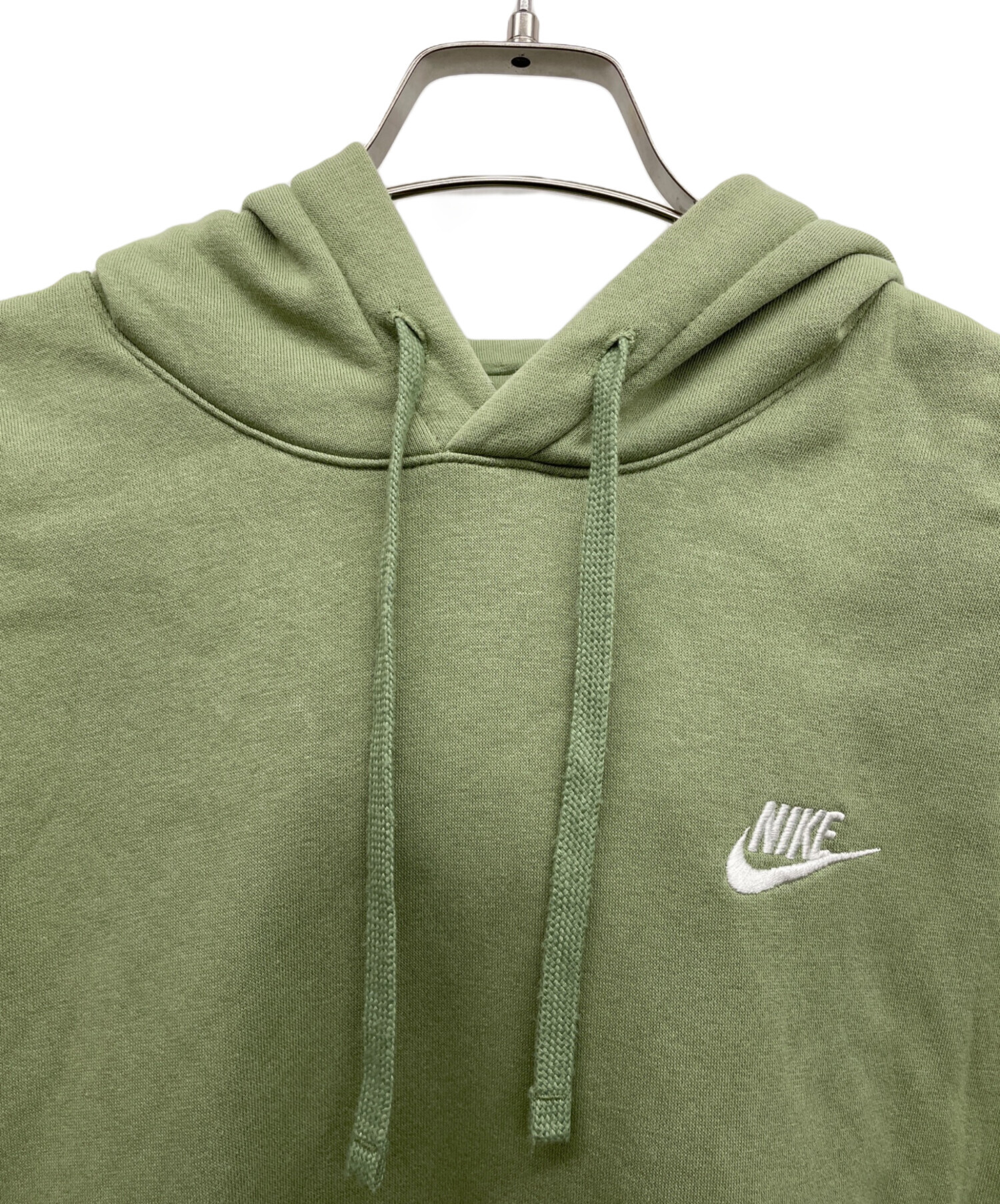 中古・古着通販】NIKE (ナイキ) プルオーバーパーカー グリーン サイズ 