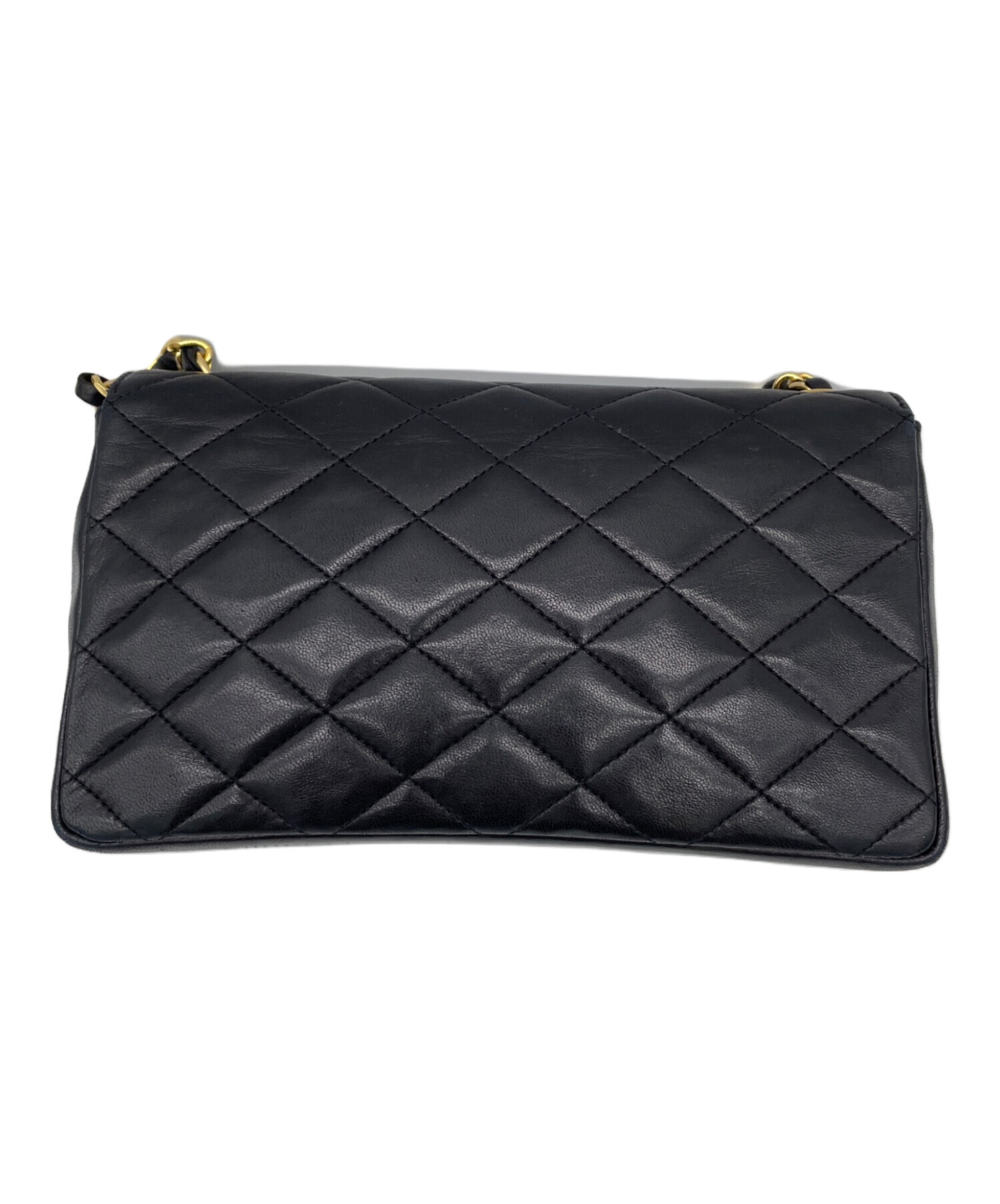 【中古】シャネル CHANEL チェーン107センチ ブーム再来黒 ヴィンテージ 中古・古着通販】CHANEL (シャネル) チェーンショルダーバッグ