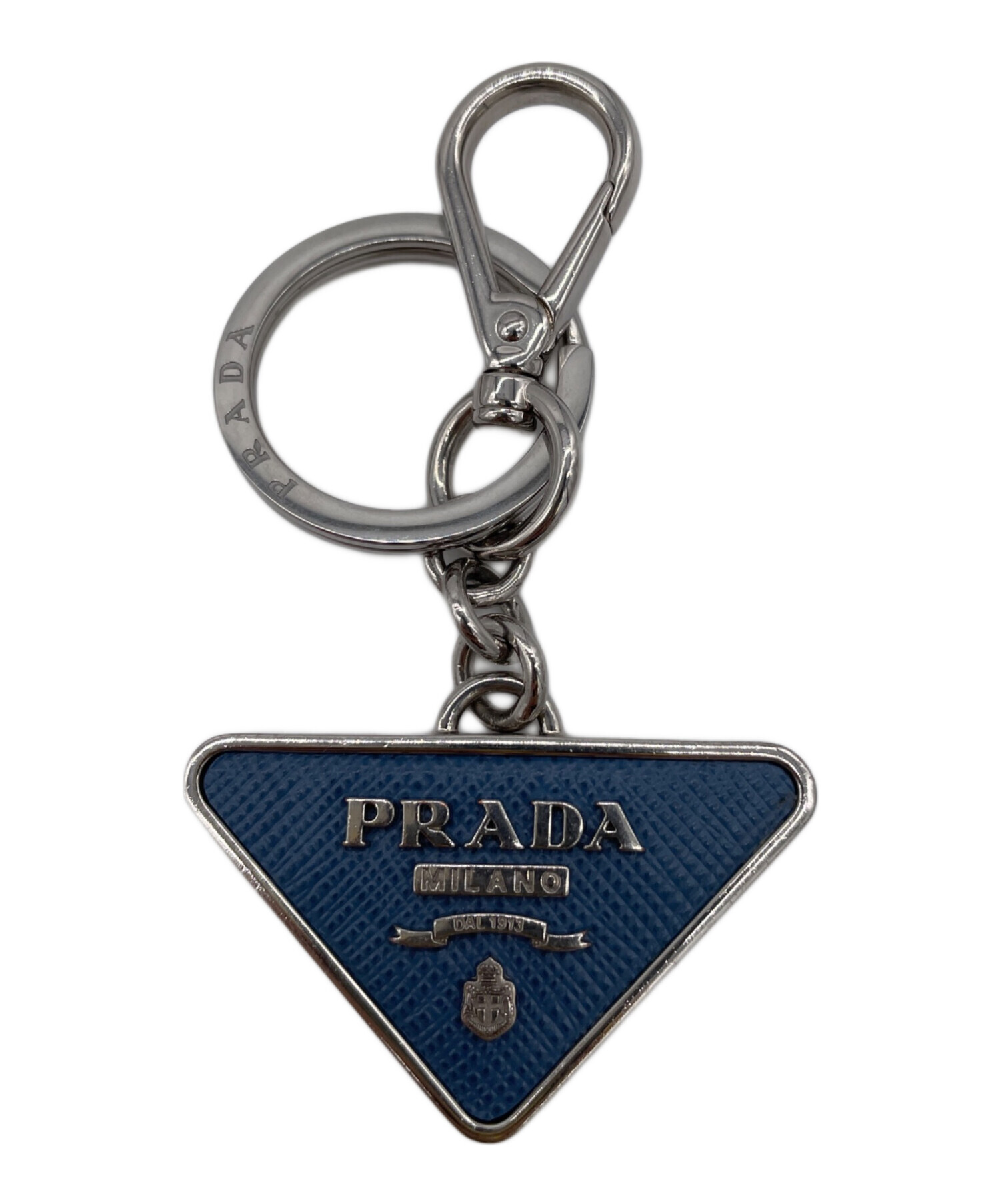 中古・古着通販】PRADA (プラダ) トライアングルロゴキーリング