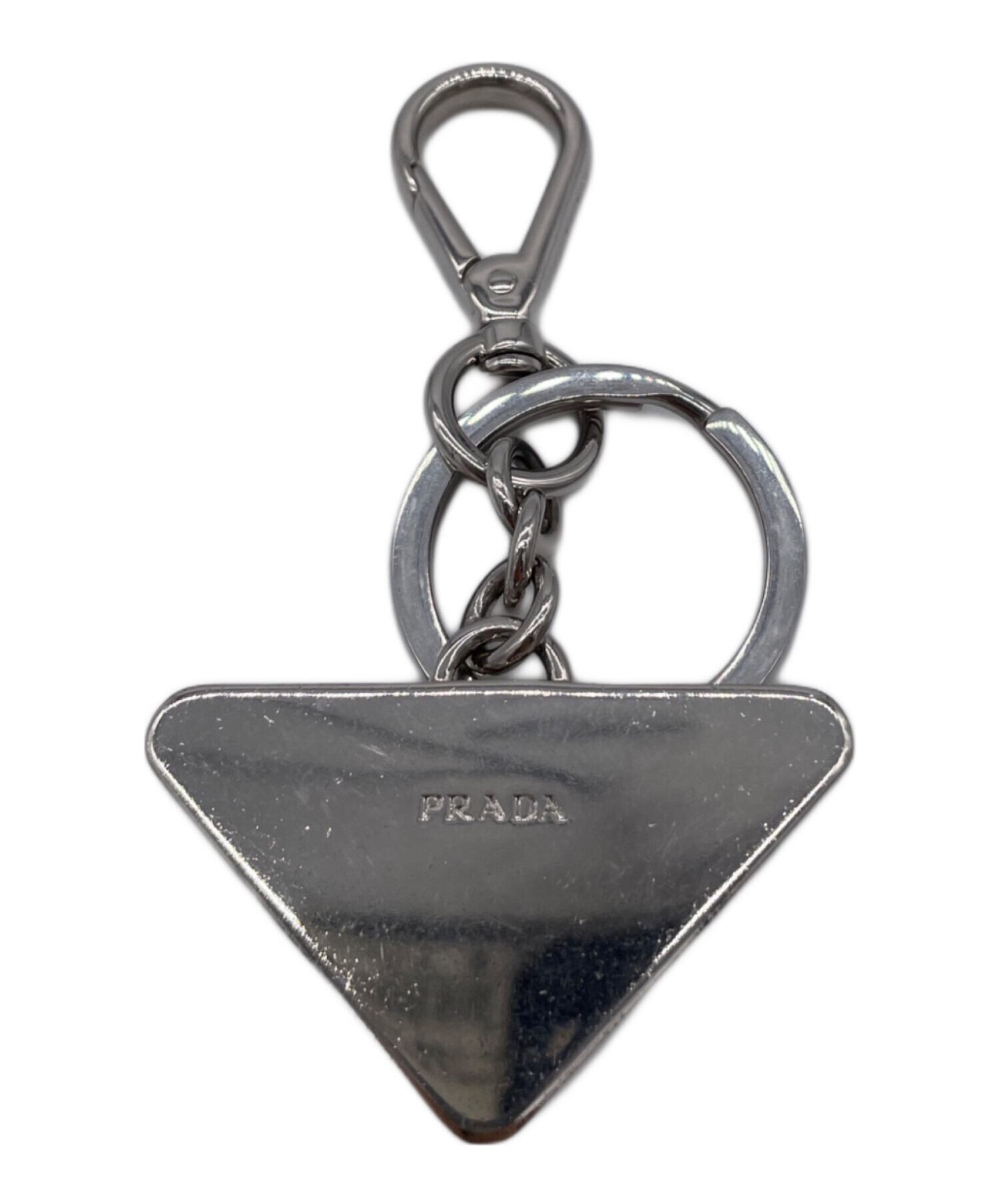 中古・古着通販】PRADA (プラダ) トライアングルロゴキーリング