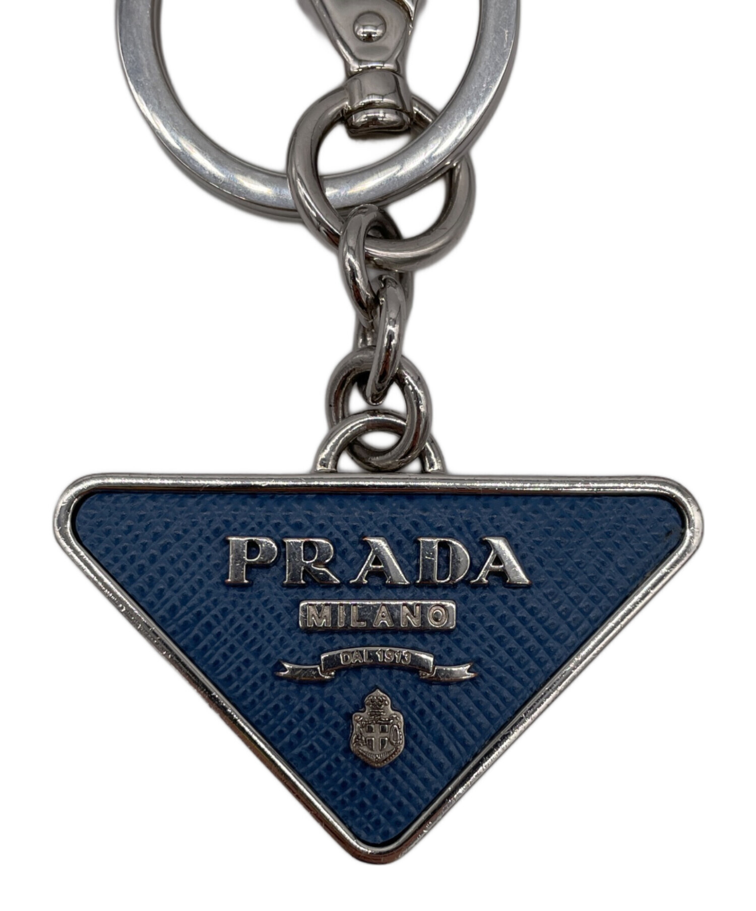 中古・古着通販】PRADA (プラダ) トライアングルロゴキーリング