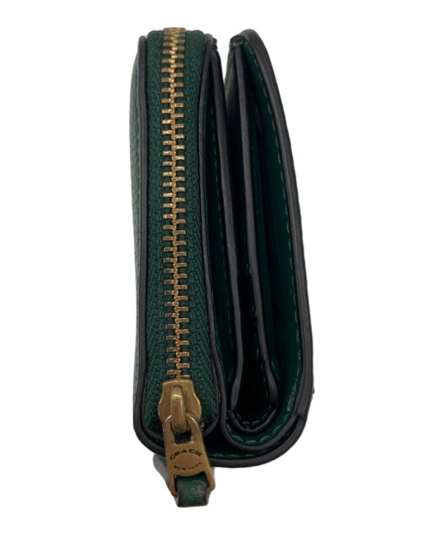 中古・古着通販】COACH (コーチ) 2つ折り財布 グリーン｜ブランド