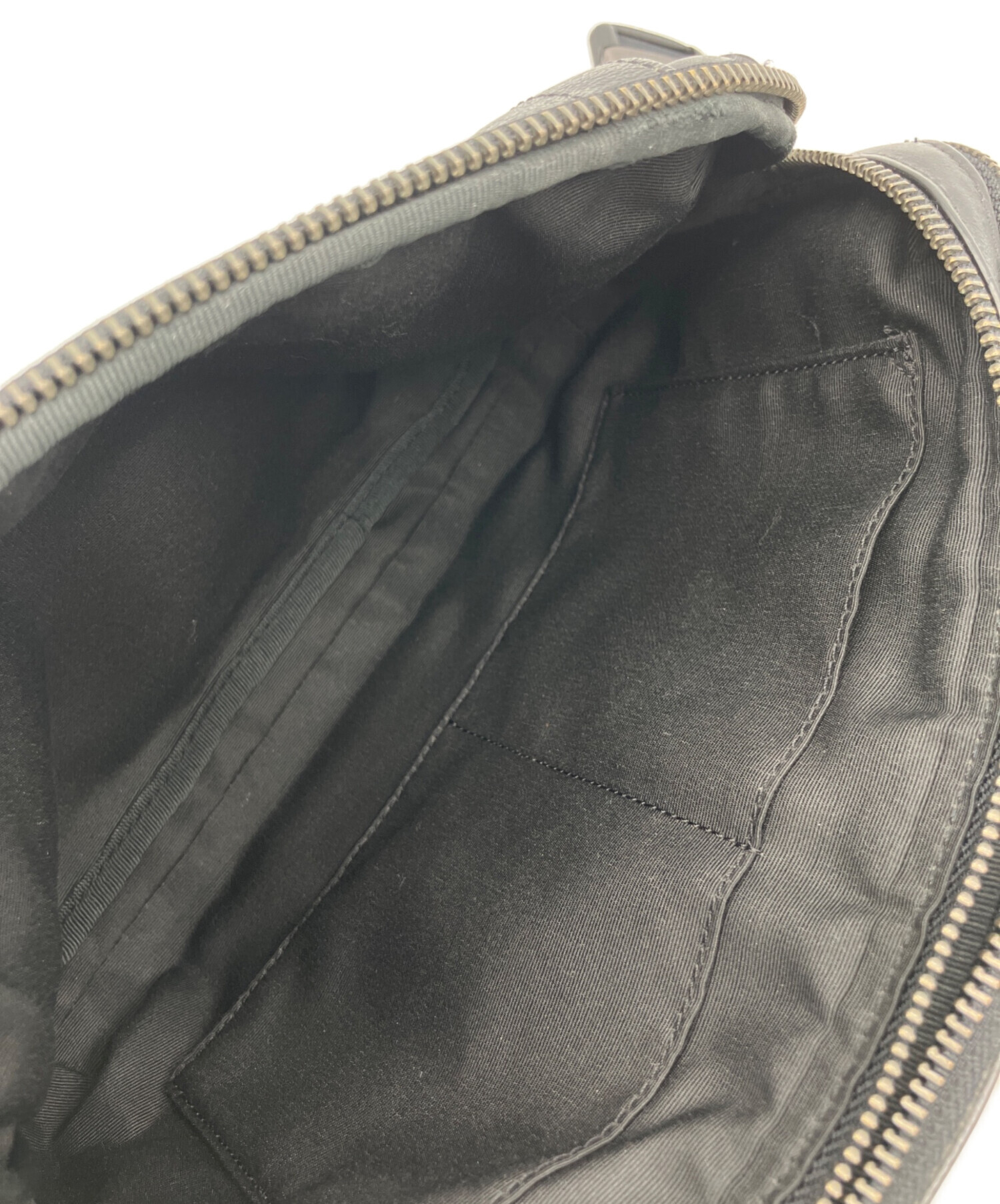 中古・古着通販】COACH (コーチ) ショルダーバッグ ブラック×グレー 