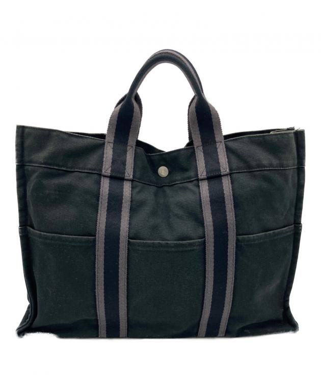 中古・古着通販】HERMES (エルメス) トートバッグ ブラック｜ブランド 