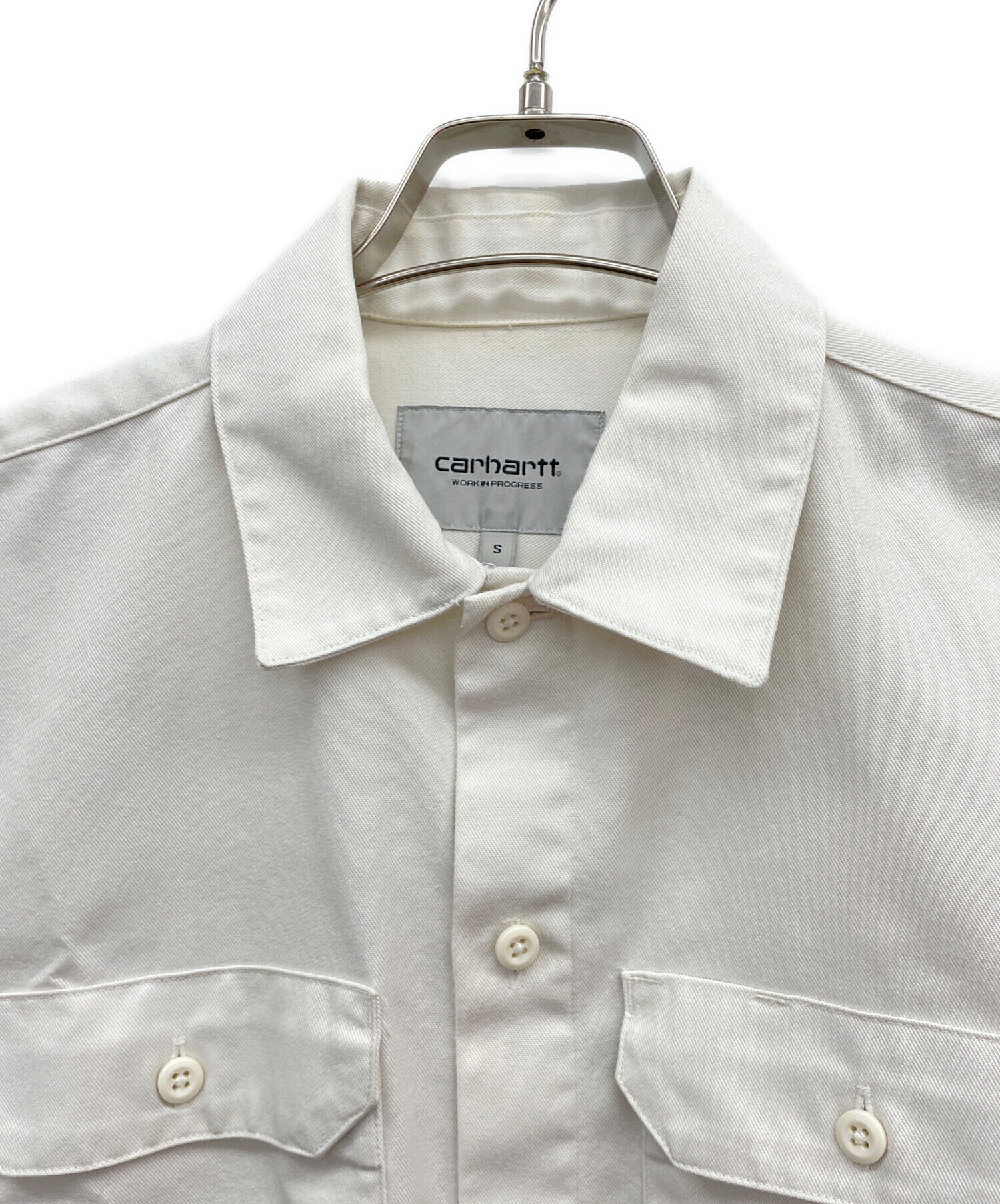 中古・古着通販】CarHartt (カーハート) 半袖シャツ ホワイト サイズ:S 