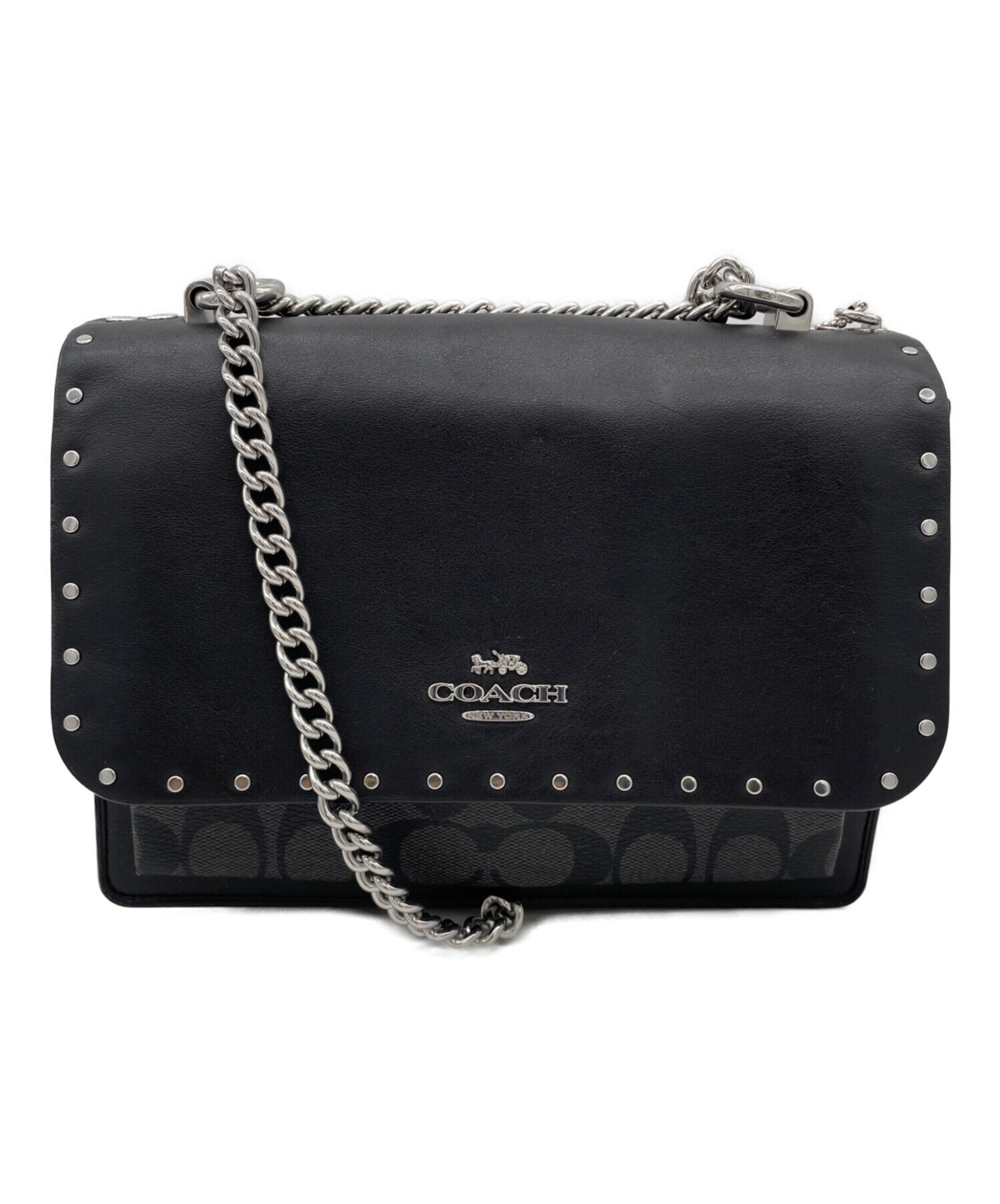 中古・古着通販】COACH (コーチ) ショルダーバッグ ブラック｜ブランド