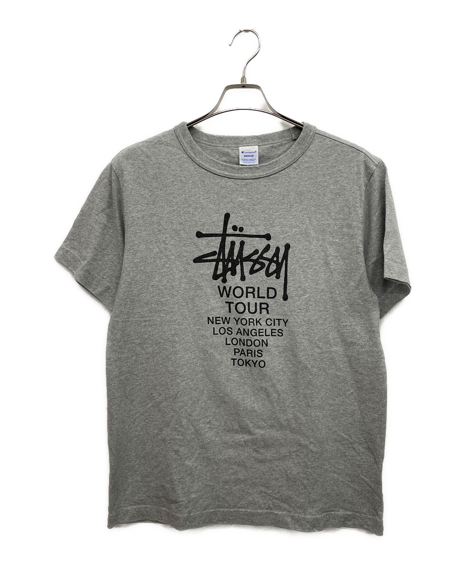 中古・古着通販】Champion (チャンピオン) stussy (ステューシー) 半袖
