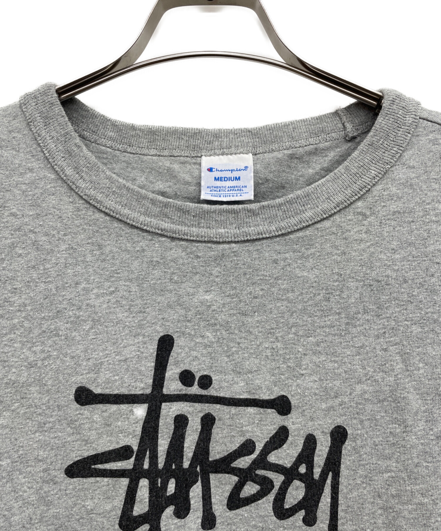 中古・古着通販】Champion (チャンピオン) stussy (ステューシー) 半袖