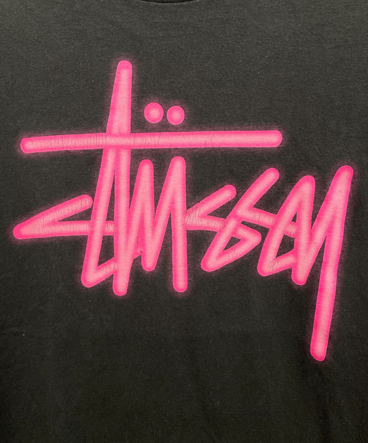 中古・古着通販】stussy (ステューシー) 半袖カットソー ブラック