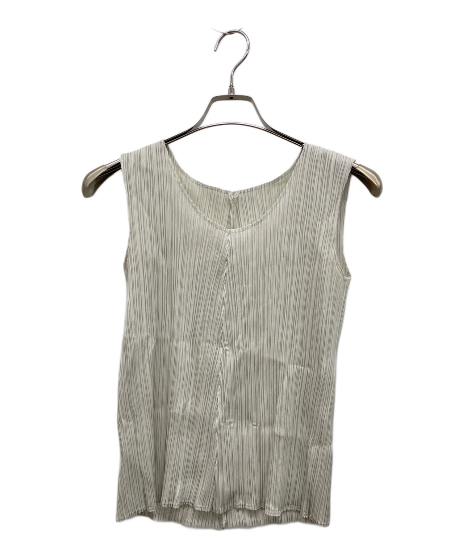PLEATS PLEASE プリーツ加工ノースリーブ　フリンジ 中古・古着通販】PLEATS PLEASE (プリーツプリーズ) ノースリーブ