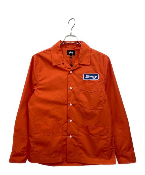 中古・古着通販】stussy (ステューシー) 長袖シャツ オレンジ サイズ:S